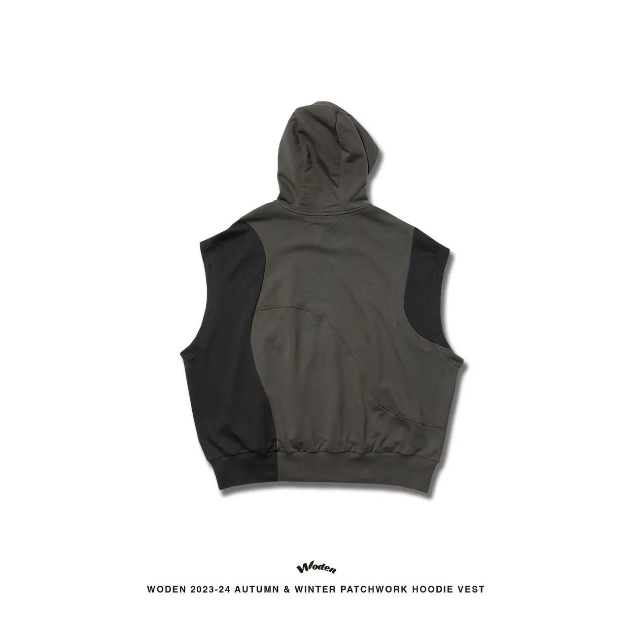 WODEN 2023 Autumn & Winter Patchwork hoodie Vest