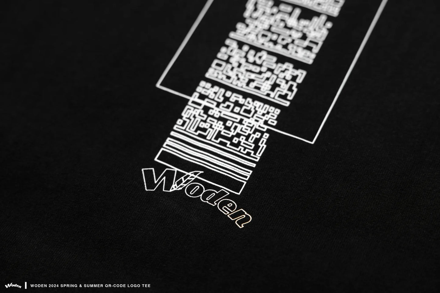 WODEN 2024 SPRING & SUMMER QR-CODE LOGO TEE