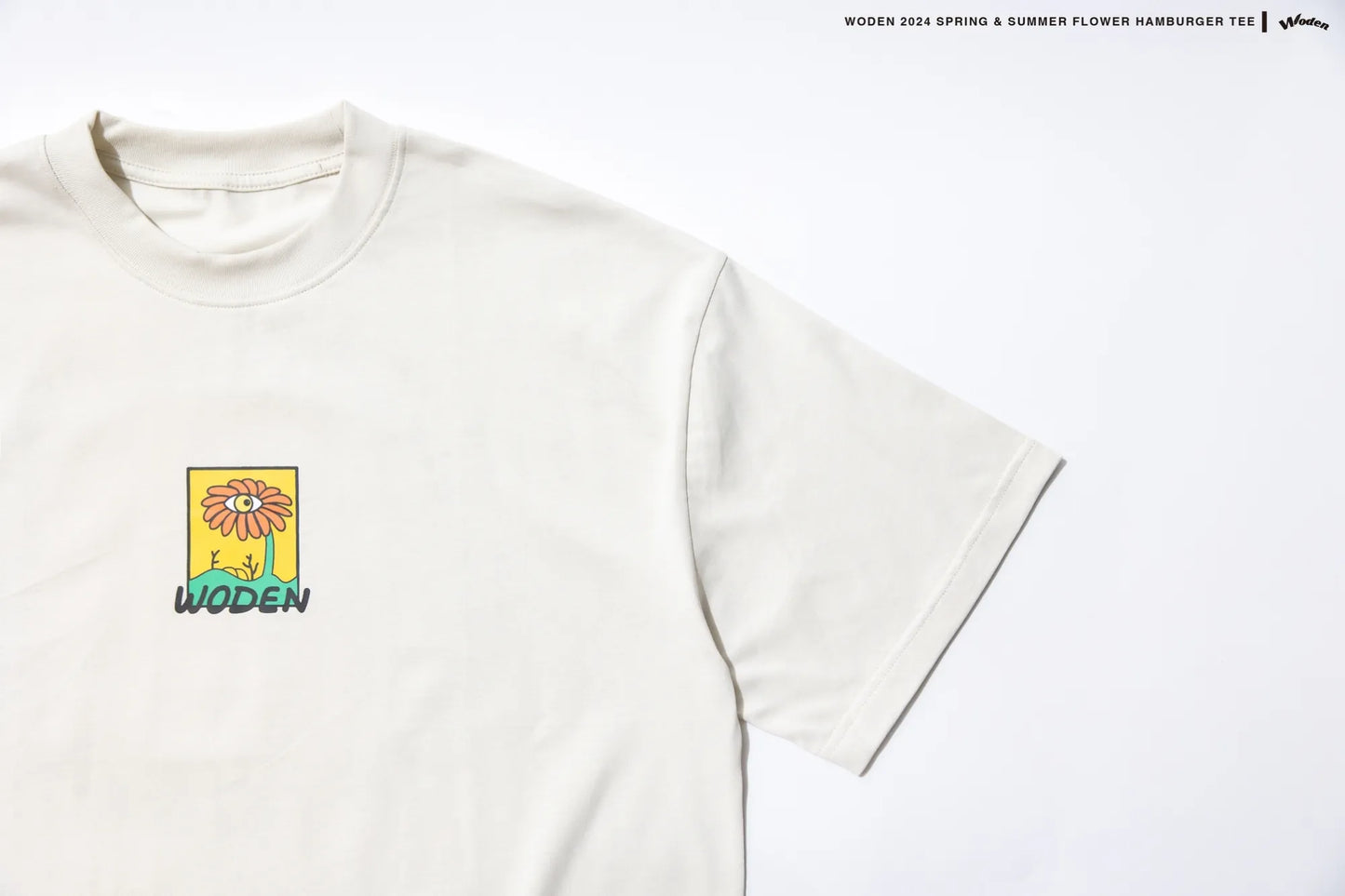 WODEN 2024 SPRING & SUMMER FLOWER HAMBURGER TEE