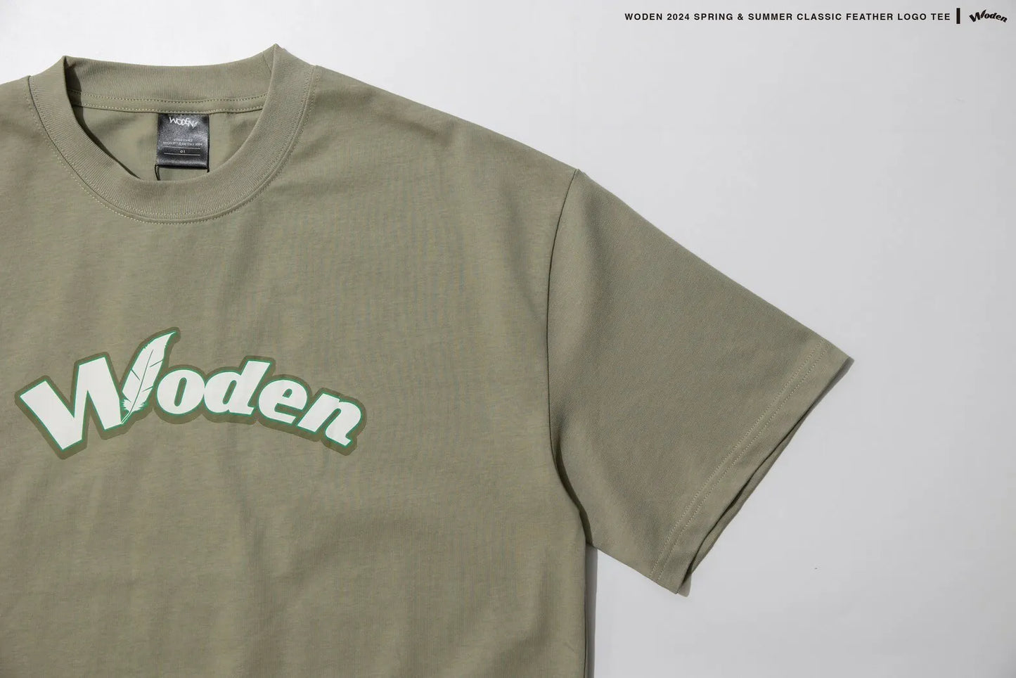 WODEN 2024 SPRING & SUMMER CLASSIC FEATHER LOGO TEE