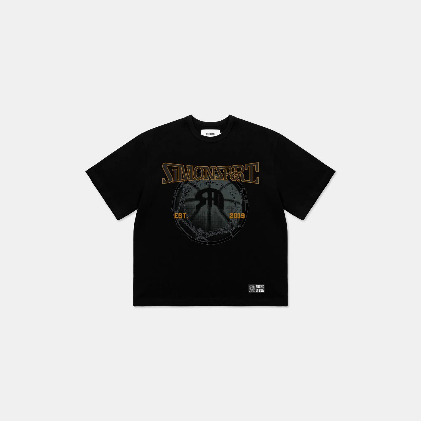 SIMON MADE TS-2523-02 SWISH籃網 下墜 短T