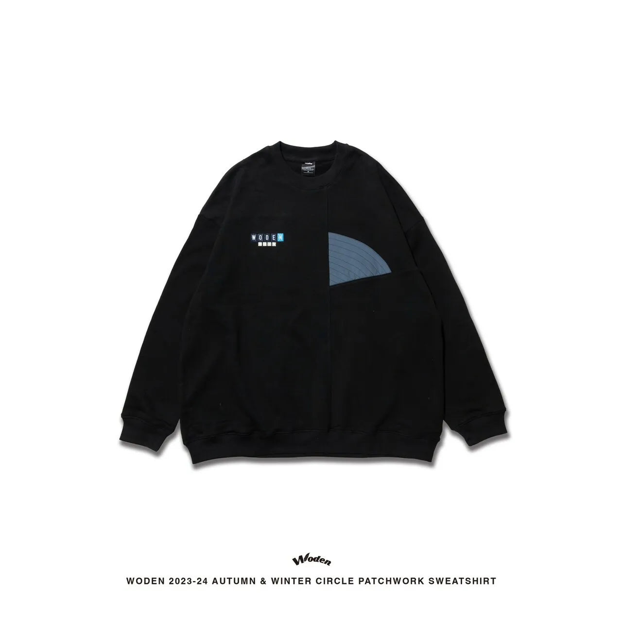 WODEN 2023-24 AUTUMN & WINTER 006 CIRCLE PATCHWORK SWEATSHIRT