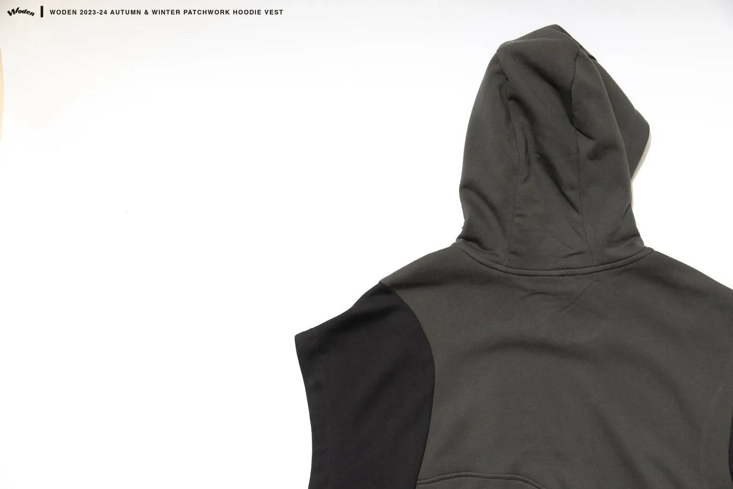 WODEN 2023 Autumn & Winter Patchwork hoodie Vest