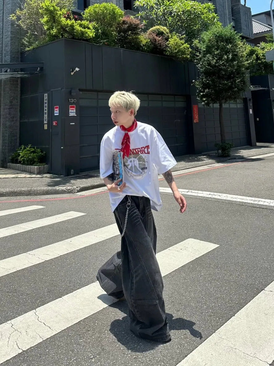 SIMON MADE TS-2523-02 SWISH籃網 下墜 短T