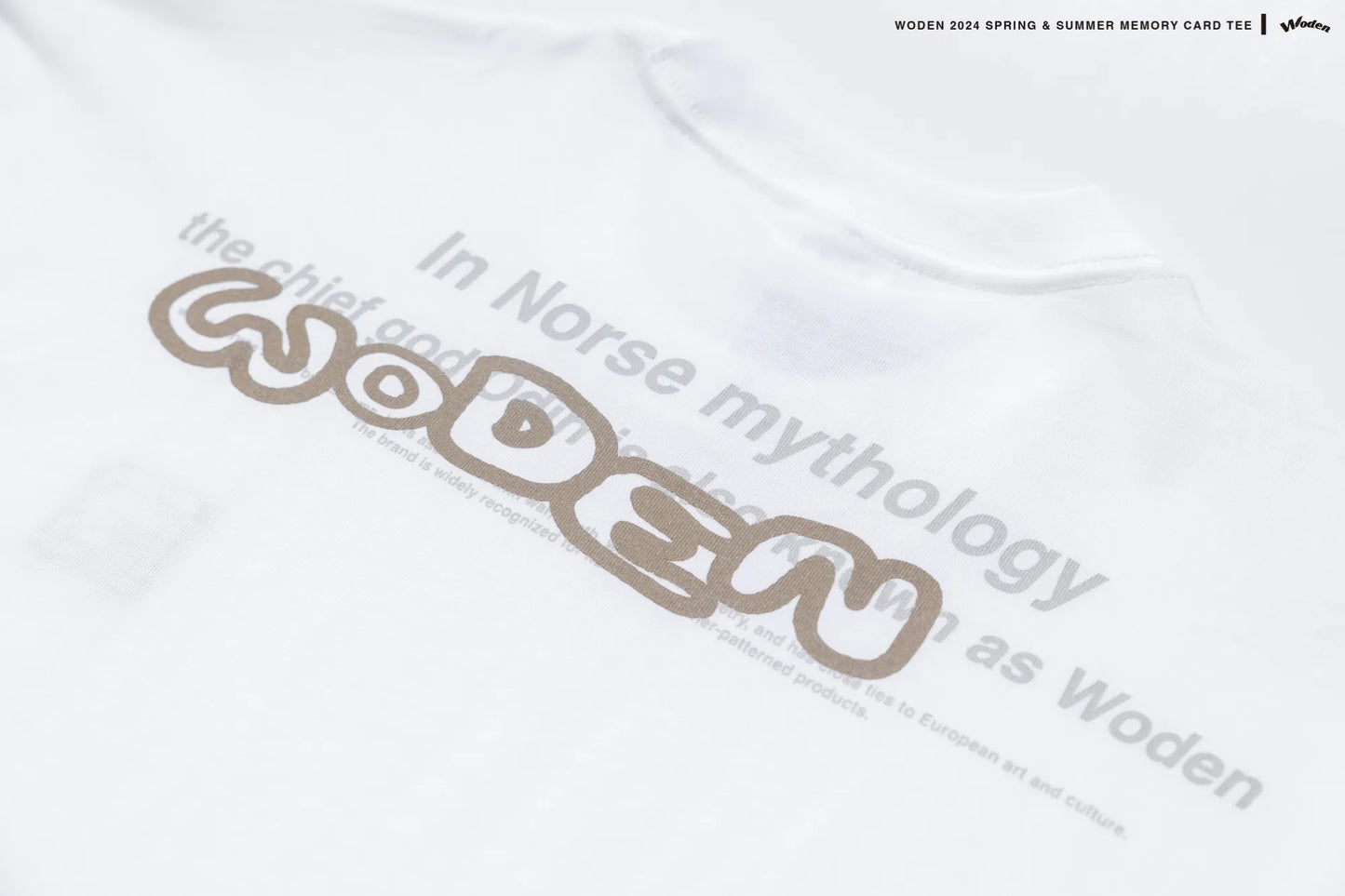 WODEN 2024 SPRING & SUMMER MEMORY CARD TEE