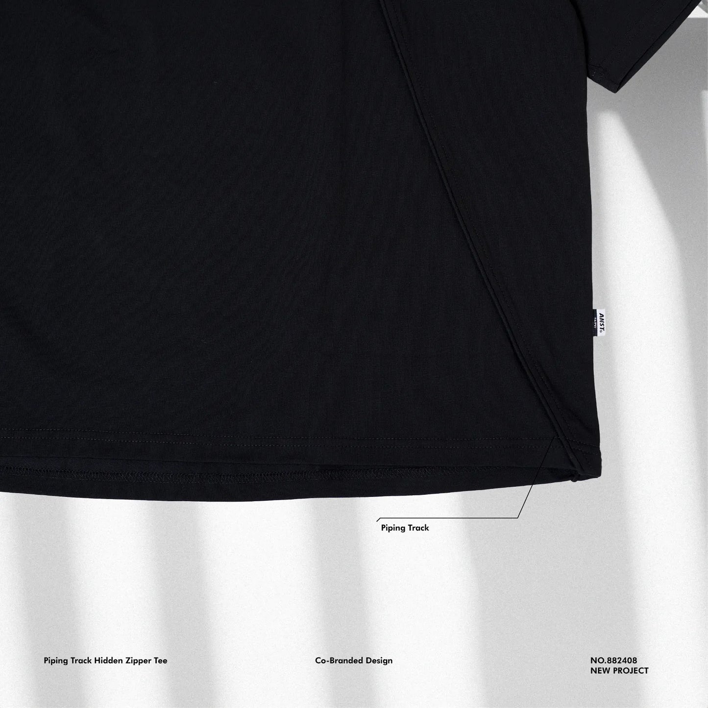 ANST X JOSELINE HSIUNG PIPING TRACK HIDDEN ZIPPER TEE 882408