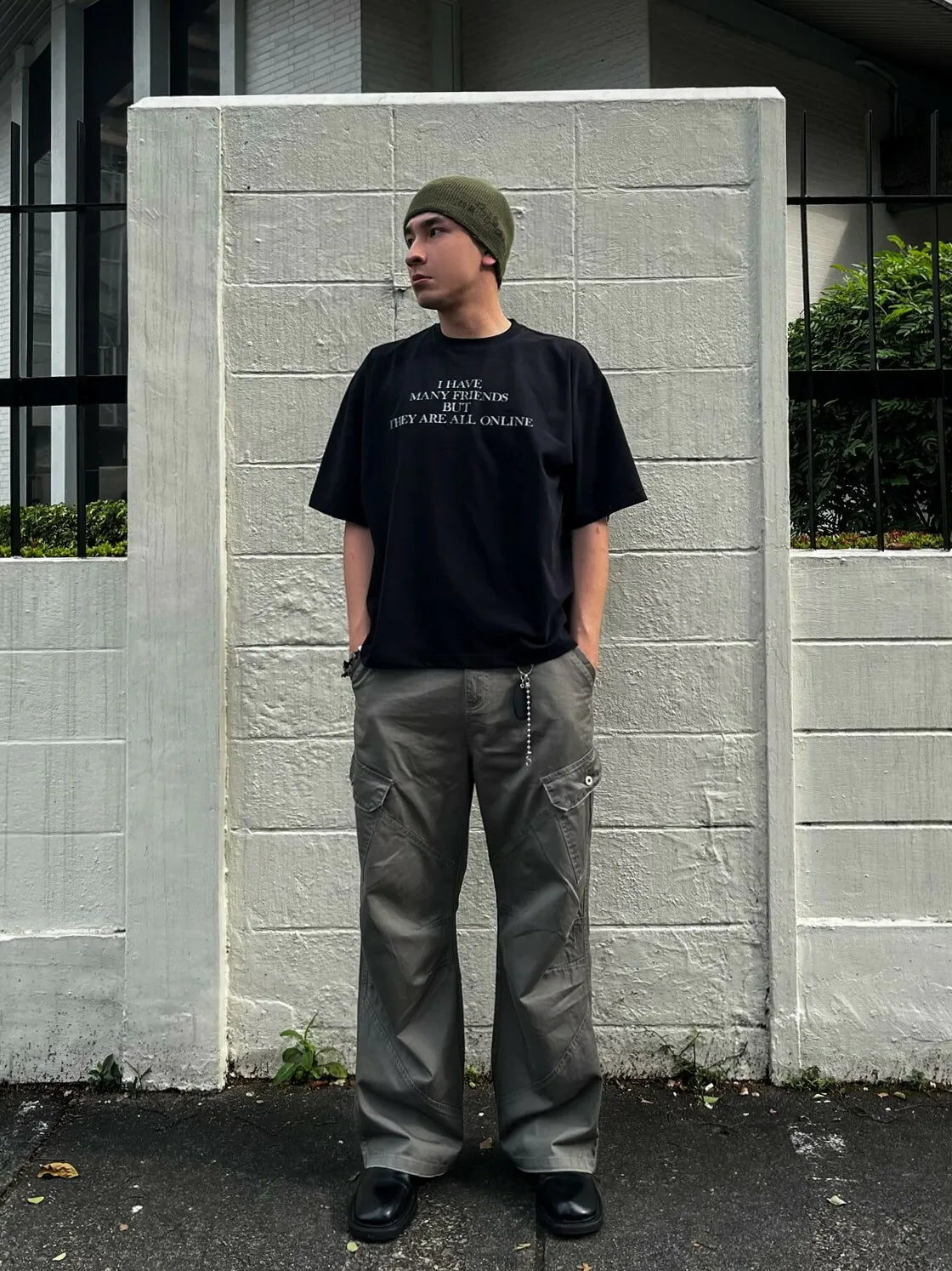 SIMON MADE TS-2510-01 MANIFESTO 復古 擦髒 標語 短T