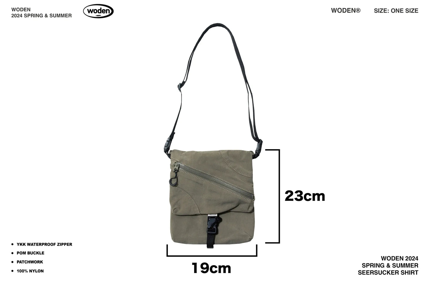 WODEN 2024 SPRING & SUMMER PATCHWORK SACHOSH BAG