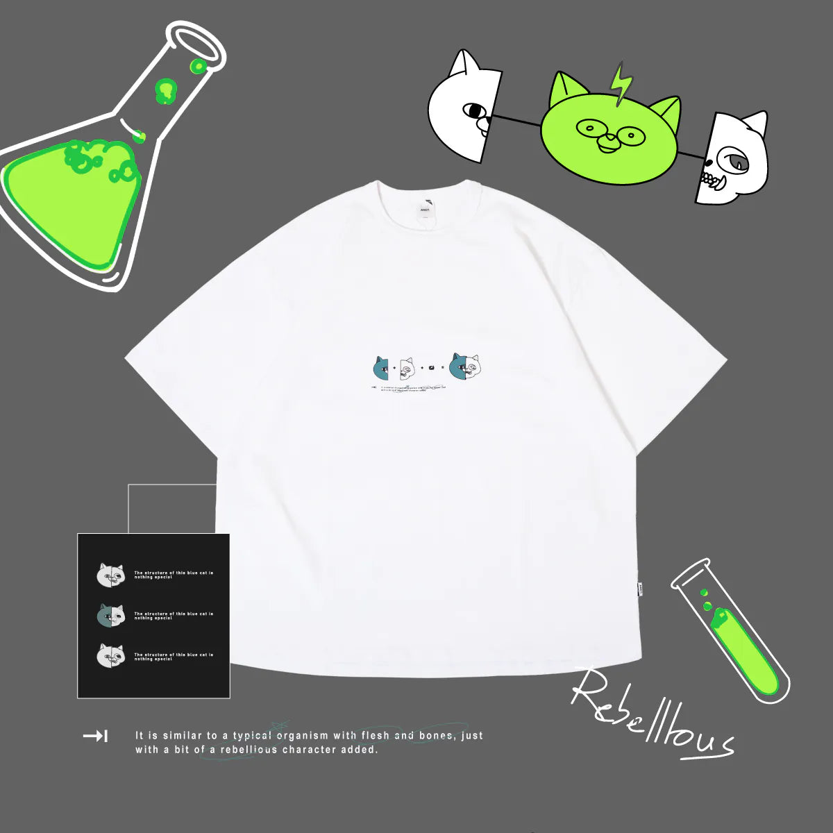 ANST CAT-THE REBELLIOUS ELEMENT TEE