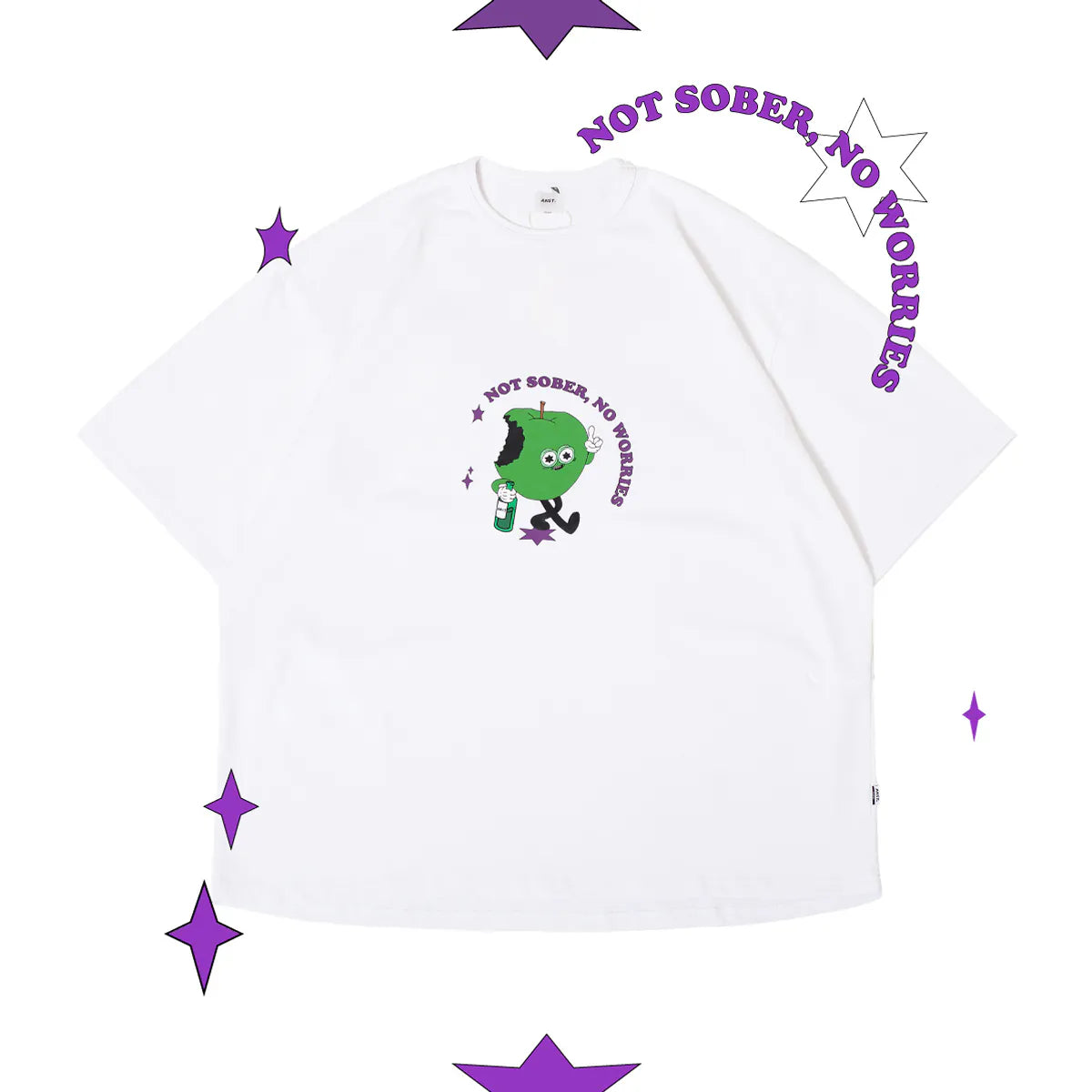 ANST APPLE-DRUNK & CAREFREE TEE