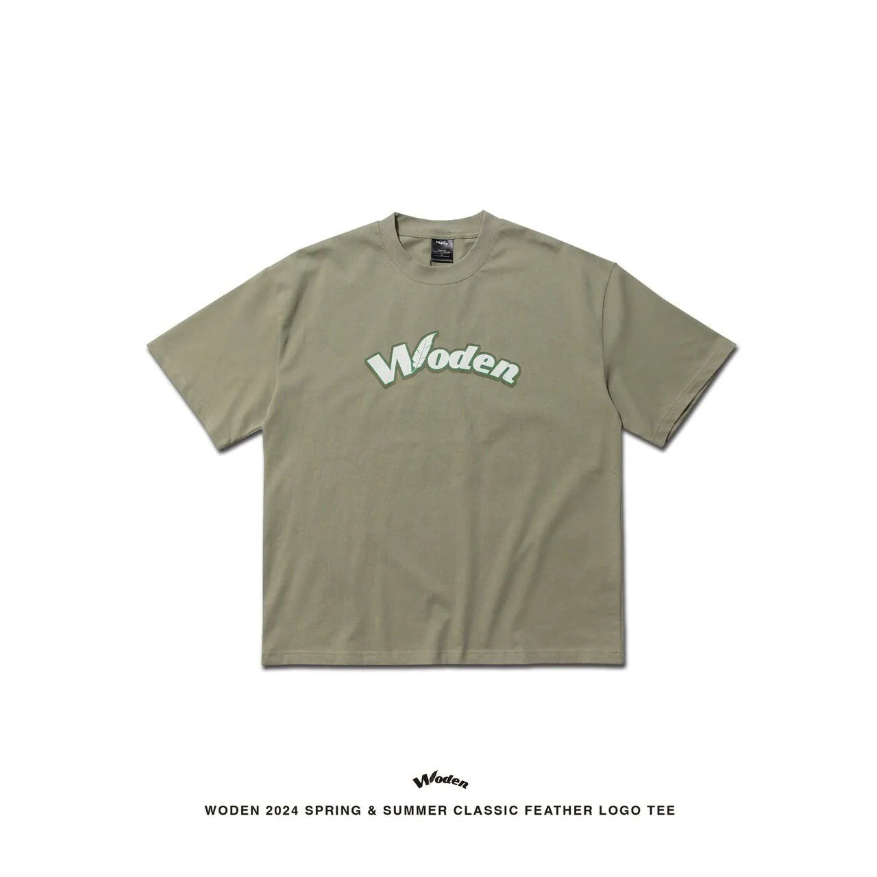 WODEN 2024 SPRING & SUMMER CLASSIC FEATHER LOGO TEE