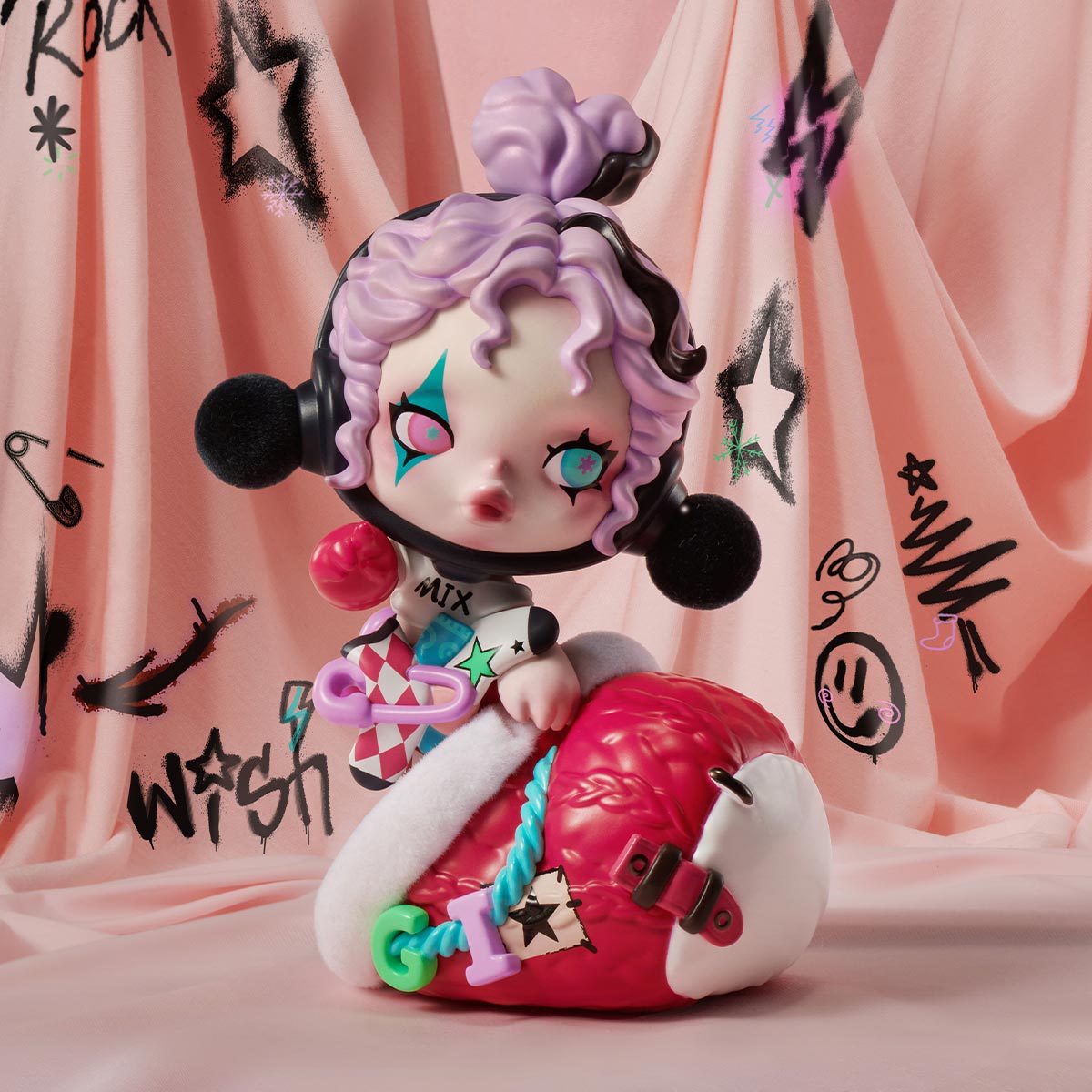 SKULLPANDA聖誕襪手辦