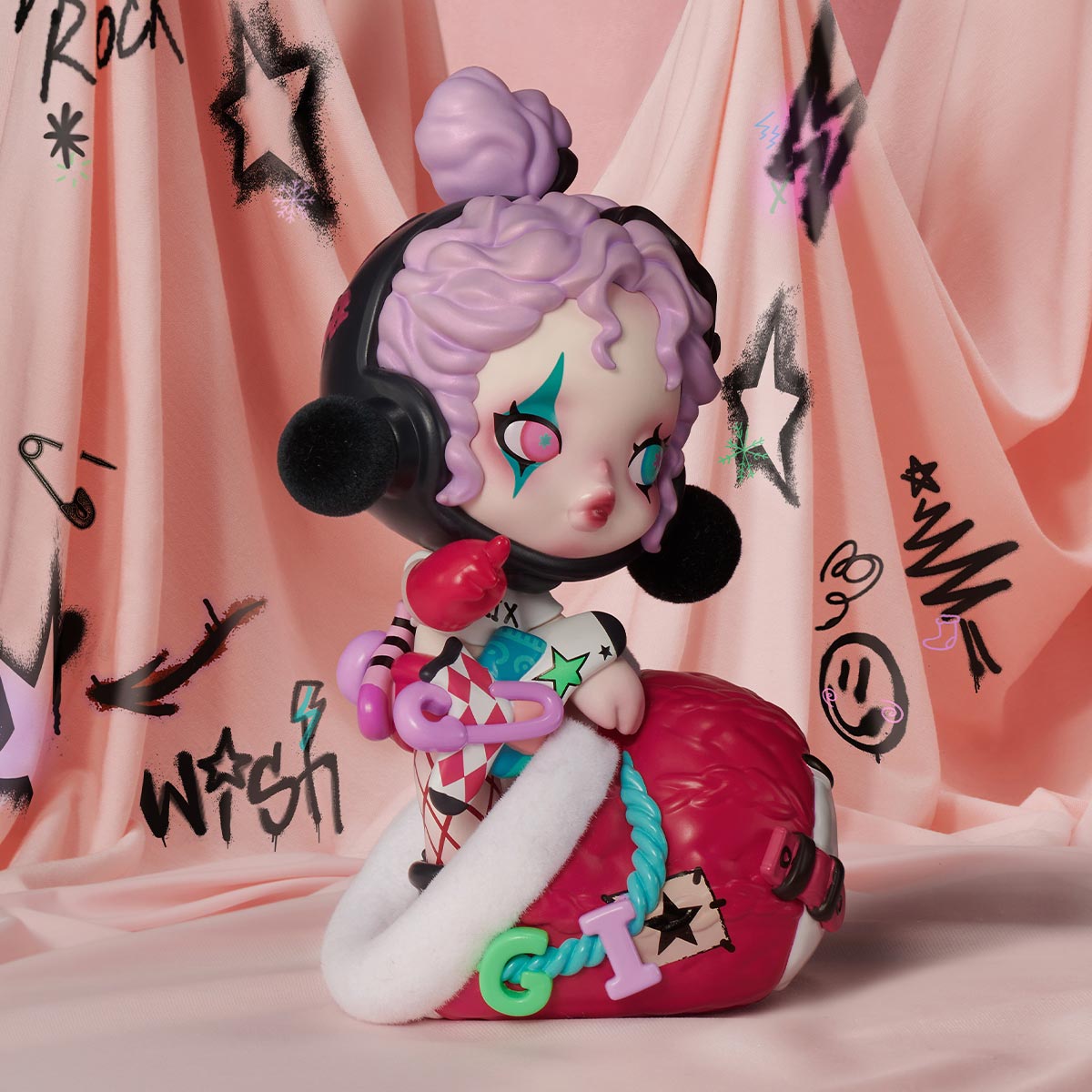 SKULLPANDA聖誕襪手辦