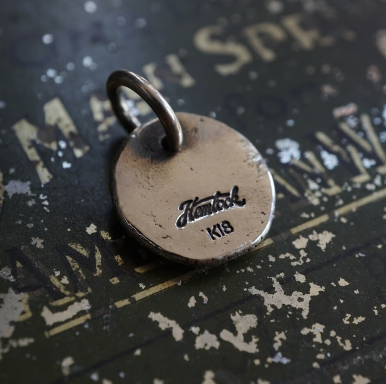 Hemlock Hcircle logometal 【K18point】