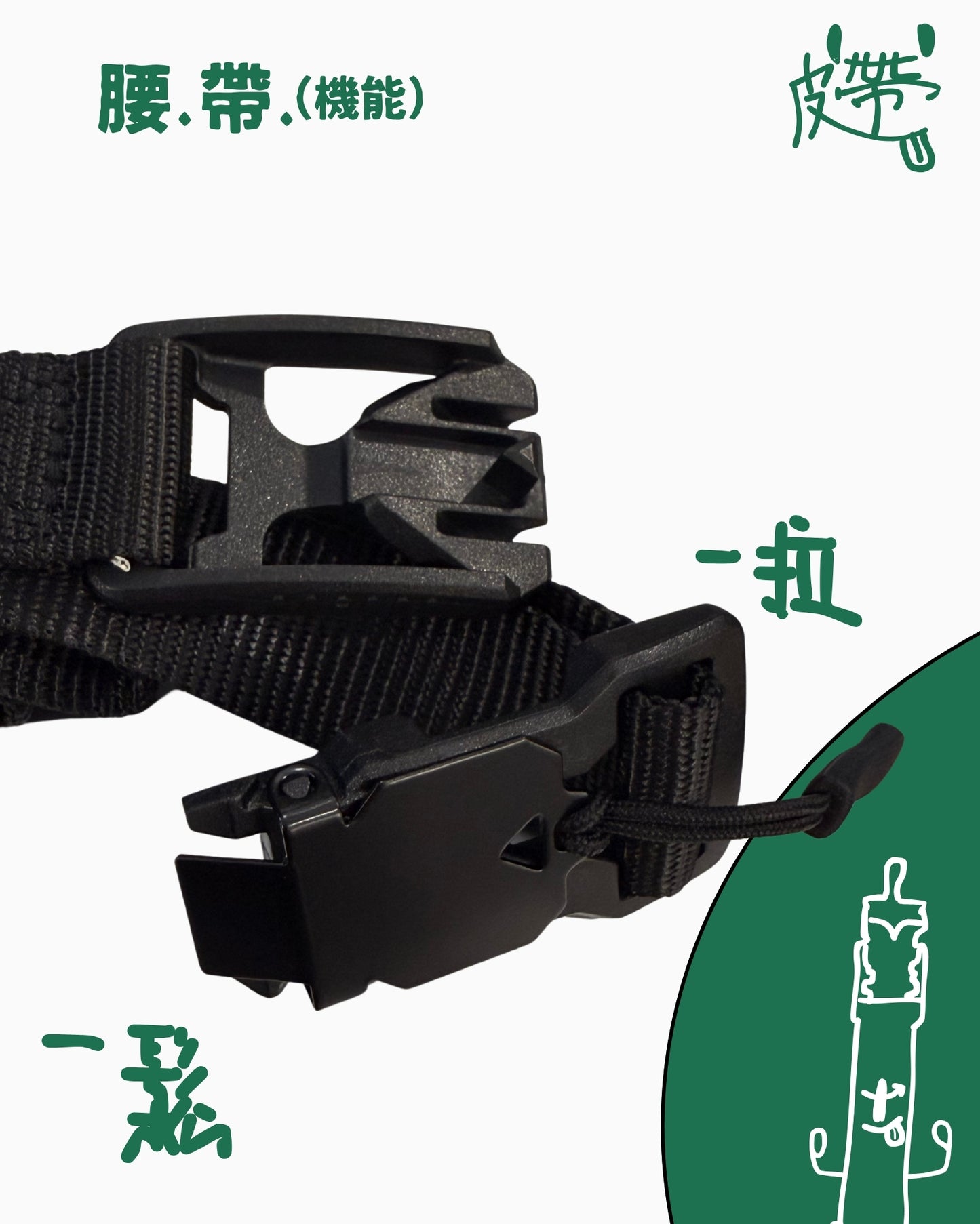 TURNOVER MAGNETIC BELT 機能腰帶
