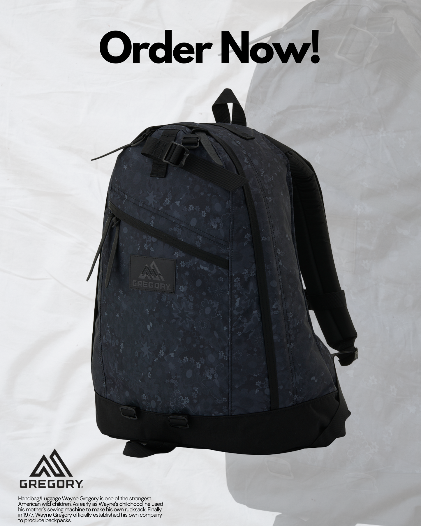 Gregory Day WILDFLOWER BLACK/WHITE 26L(現貨)