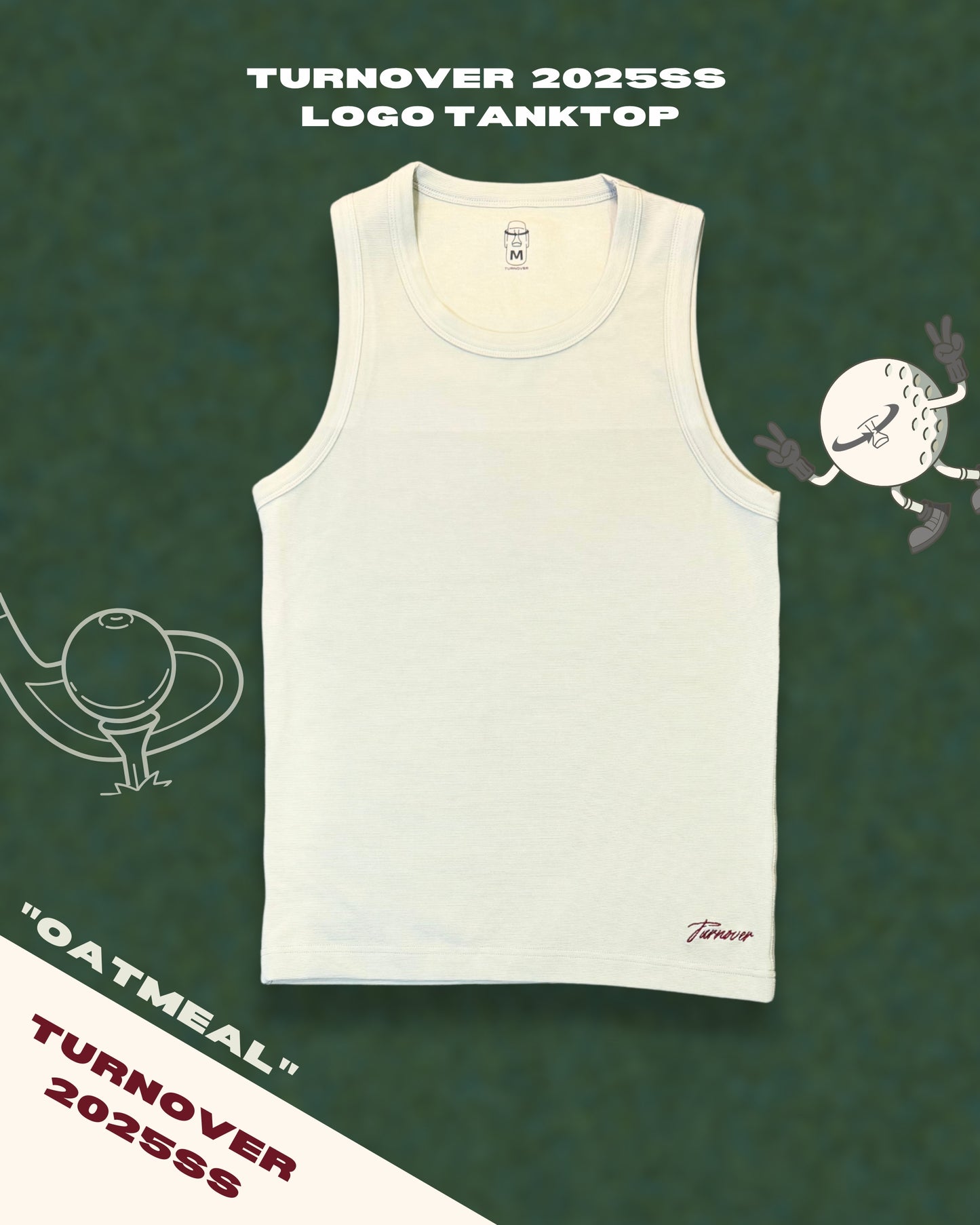 TURNOVER 2025SS LOGO TANKTOP
“25SSV1 LOGO 背心”