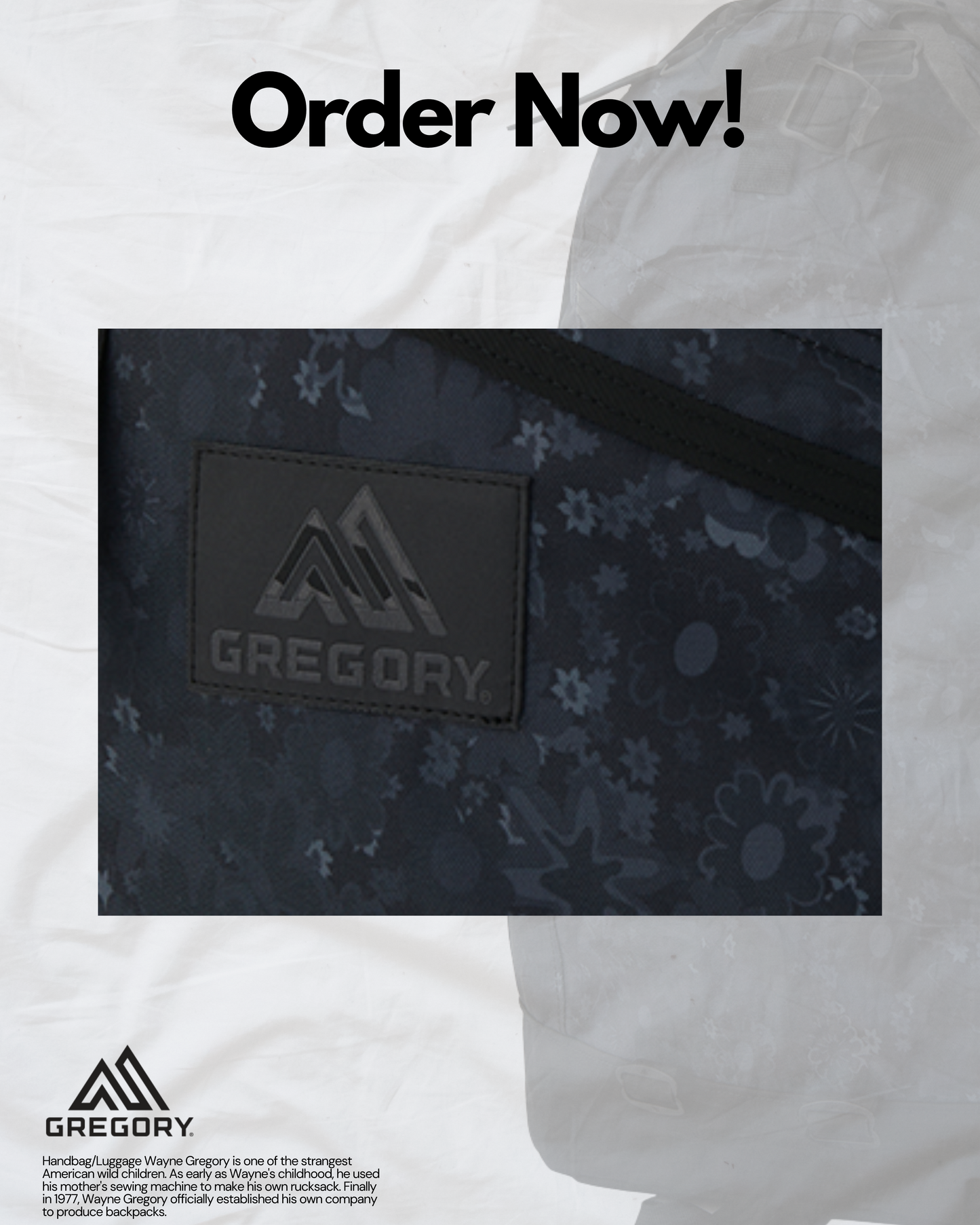 Gregory Day WILDFLOWER BLACK/WHITE 26L(現貨)