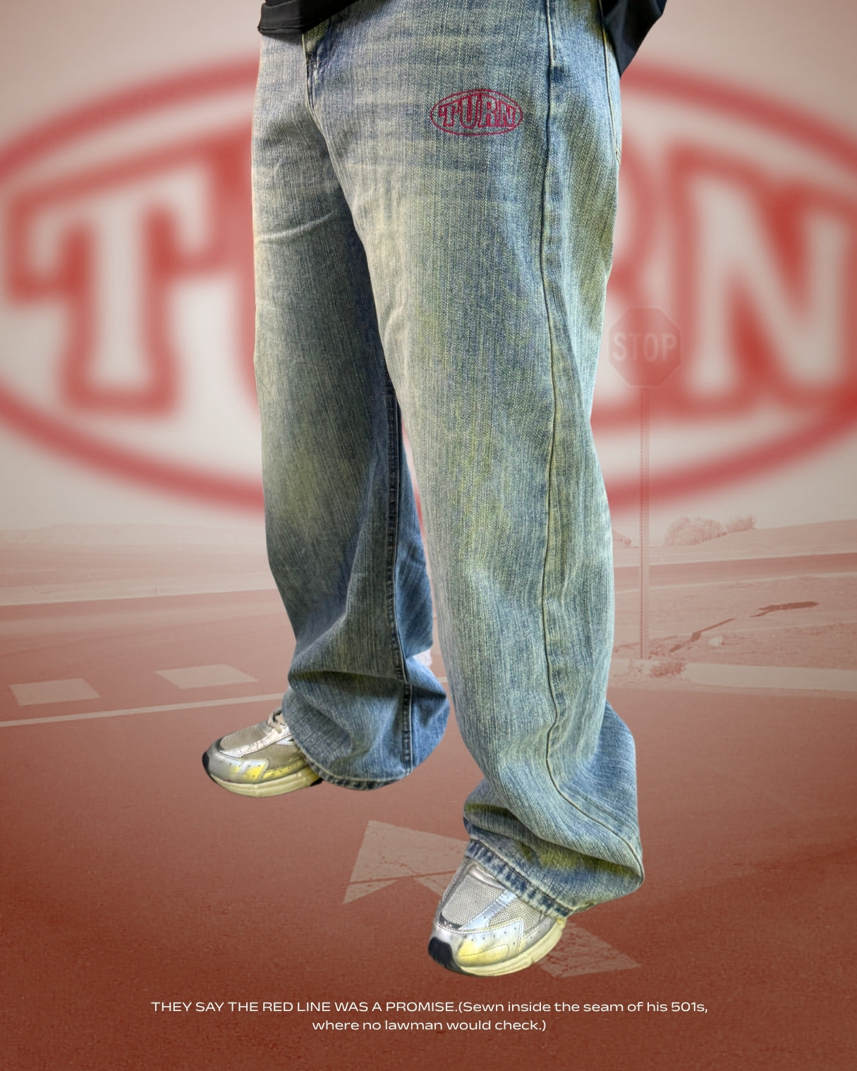 TURNOVER 2025S Redline 501s Jeans
“25SS-LS7 紅線501s牛仔褲 ”