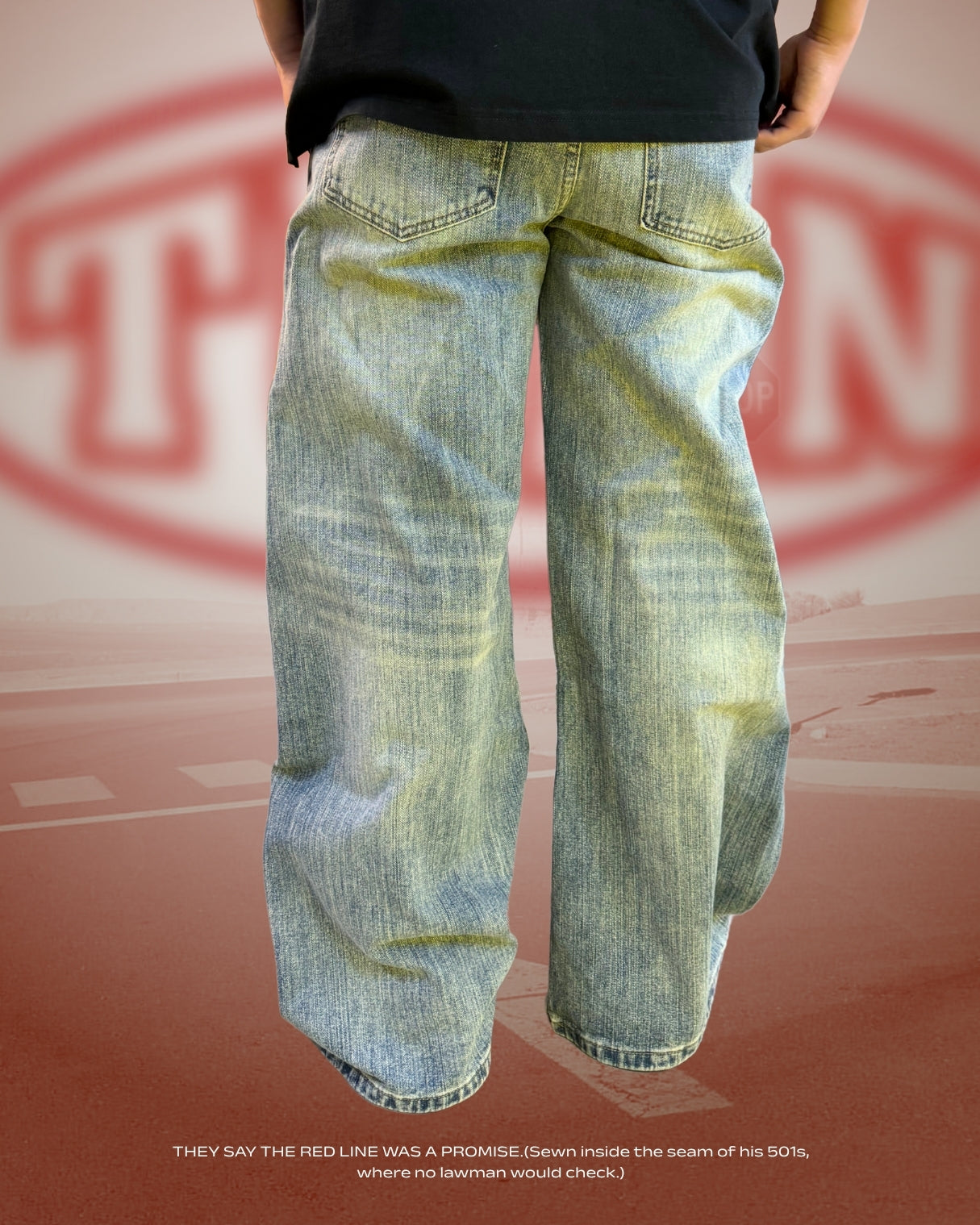 TURNOVER 2025S Redline 501s Jeans
“25SS-LS7 紅線501s牛仔褲 ”