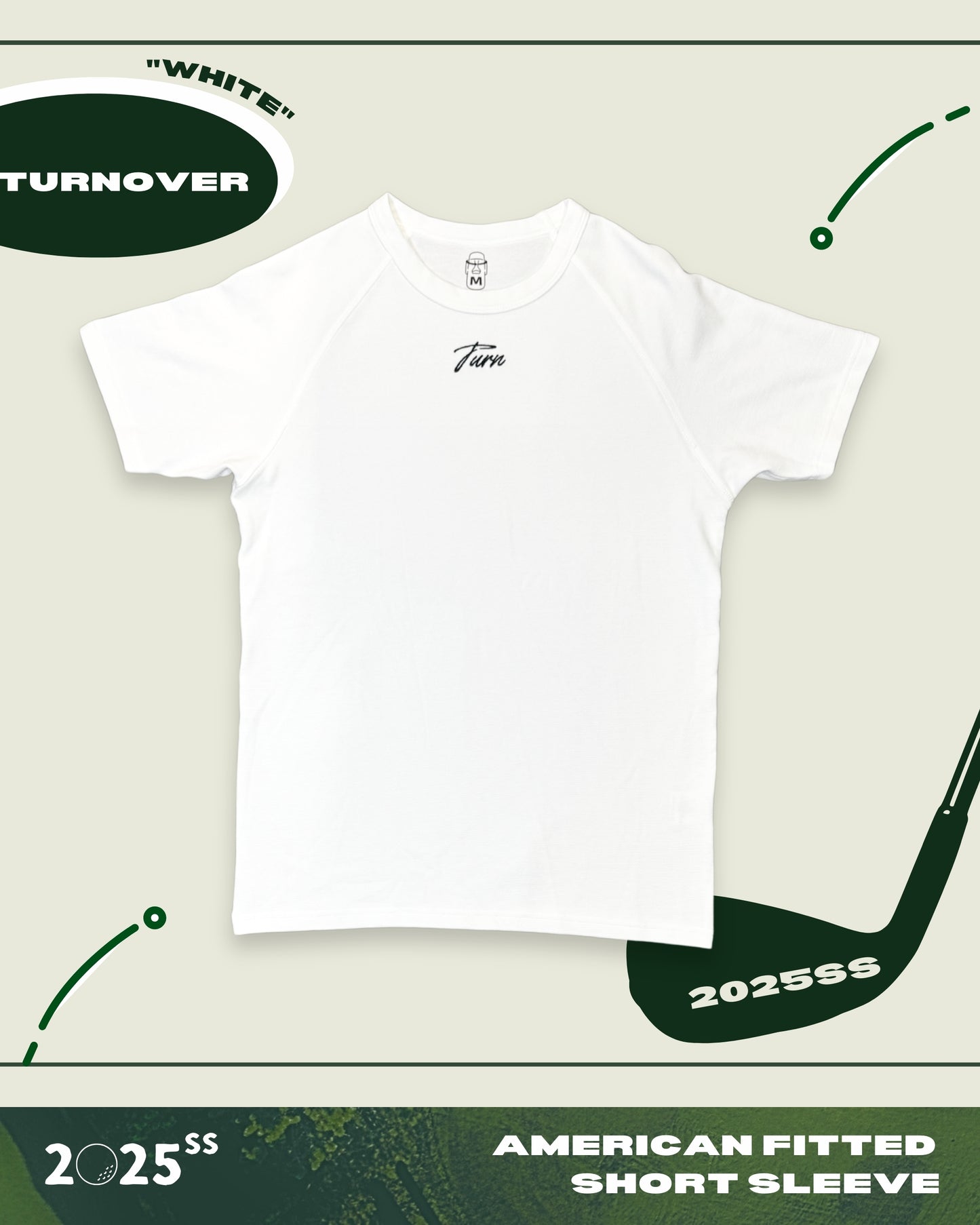 TURNOVER 2025SS AMERICAN FITTED SHORT SLEEVE
“25SST1 美式緊身T恤”