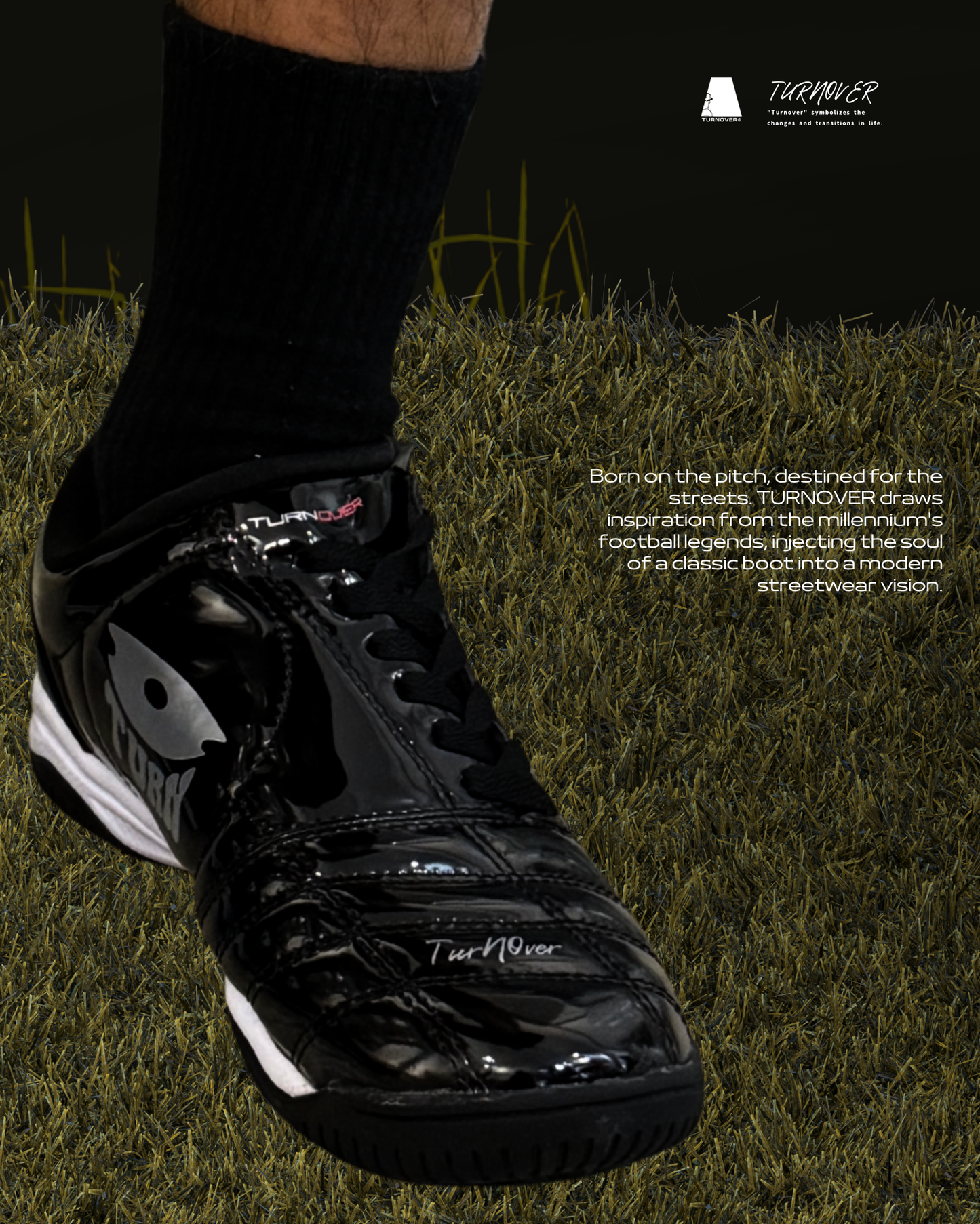 TURNOVER T90 DARK KNIGHT 足球鞋
