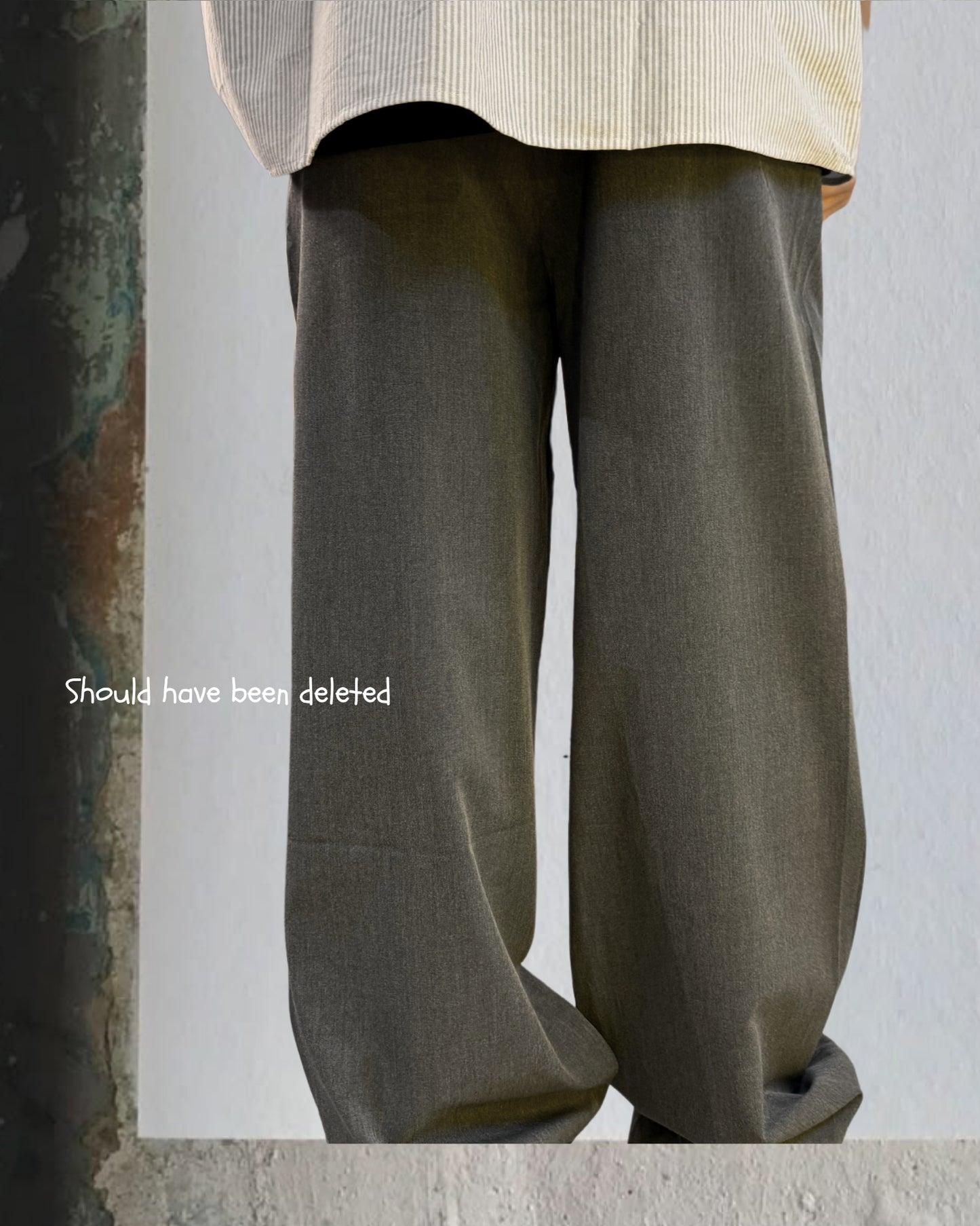 TURNOVER 2025SS Plead Pants
“25SS-LS8 紳士摺學西褲 ”