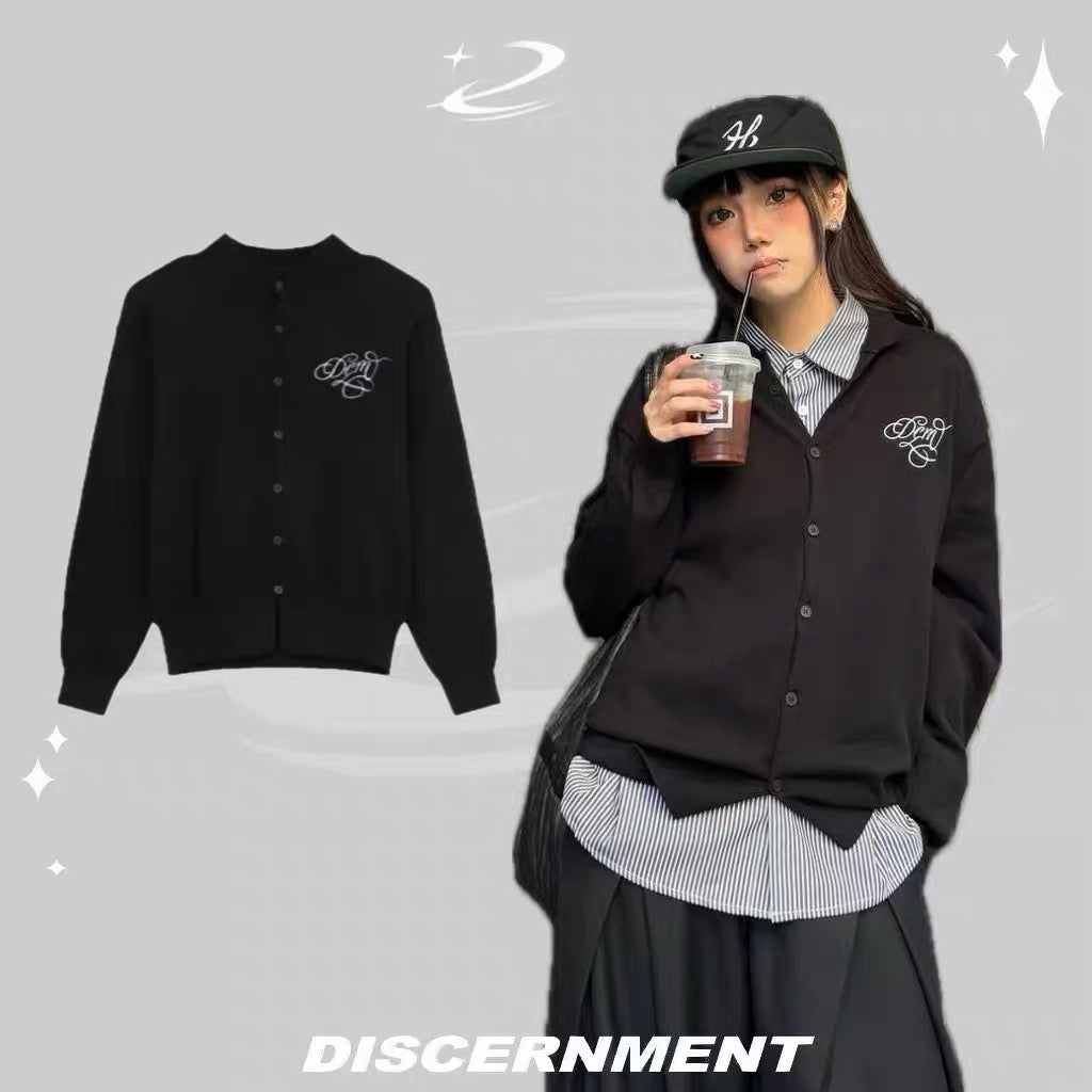 DCM 針織外套 老錢風 短版 合身 毛衣 針織 開襟衫 DCM-L49