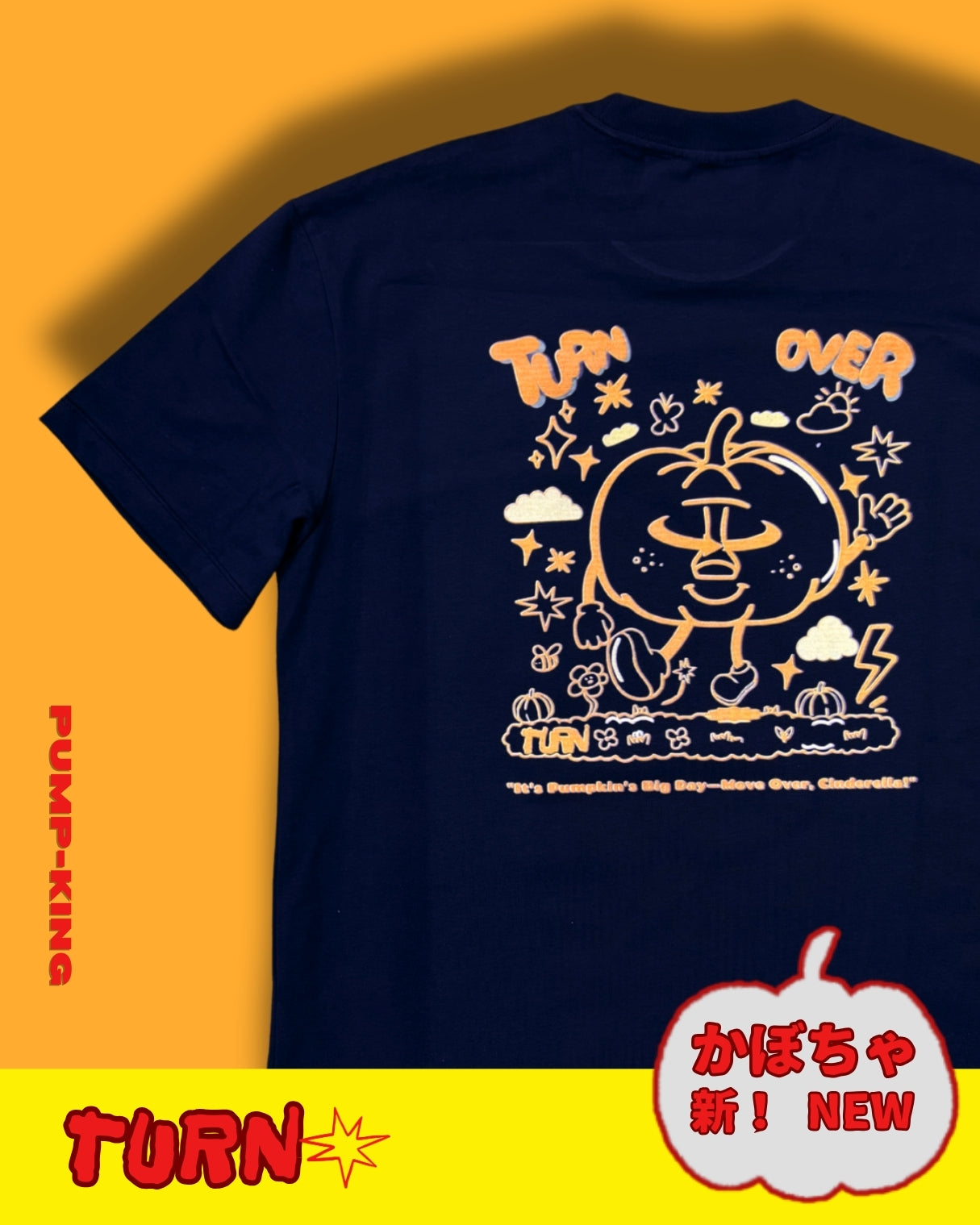 TURNOVER 2025SS “PUMP-KING Tee "
“25SST18 南瓜TEE”