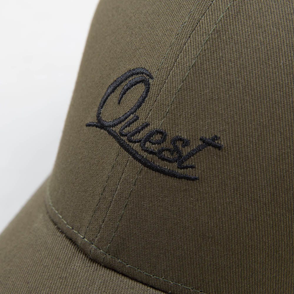 【QUEST】CURSIVE CAP II - 草寫LOGO老帽 II 黑 / 灰 / 軍綠