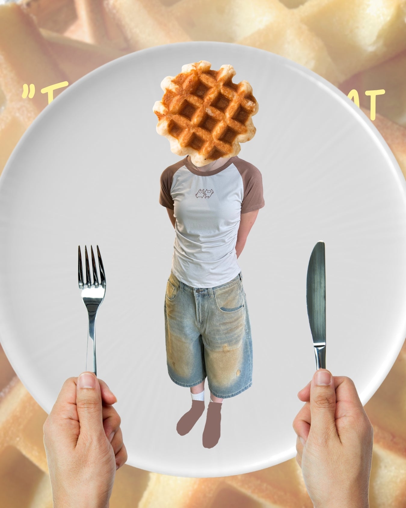 TURNOVER 2025SS Wafflekin TEE
“25SSWT15 阿餅TEE”