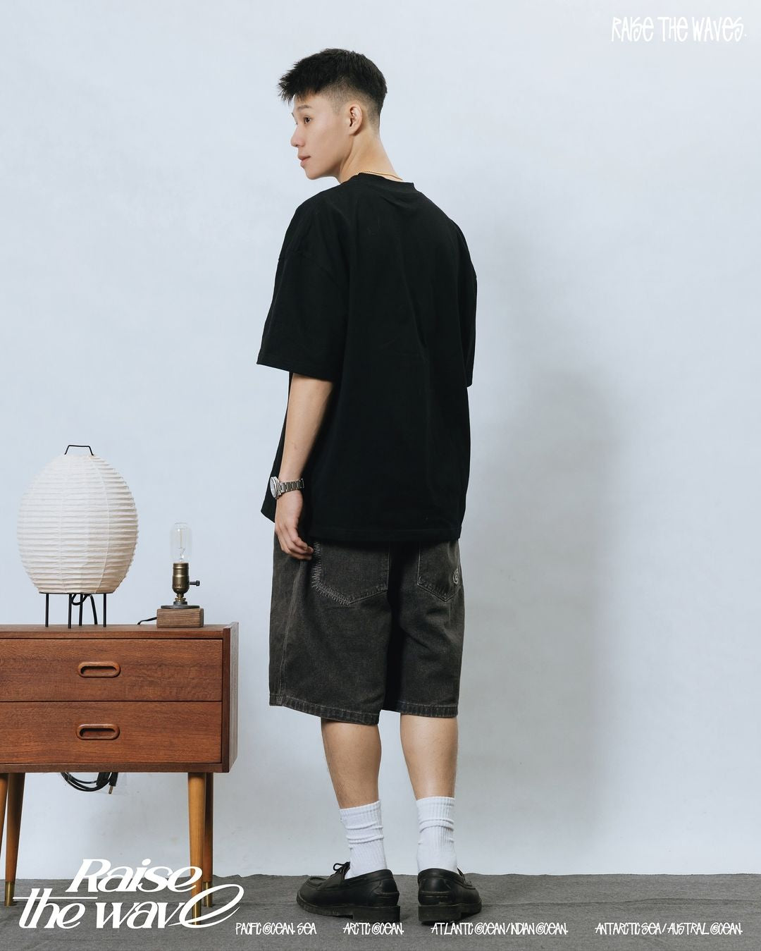 COWAVE 2024 Spring & Summer Wash Denim Bermuda Shorts