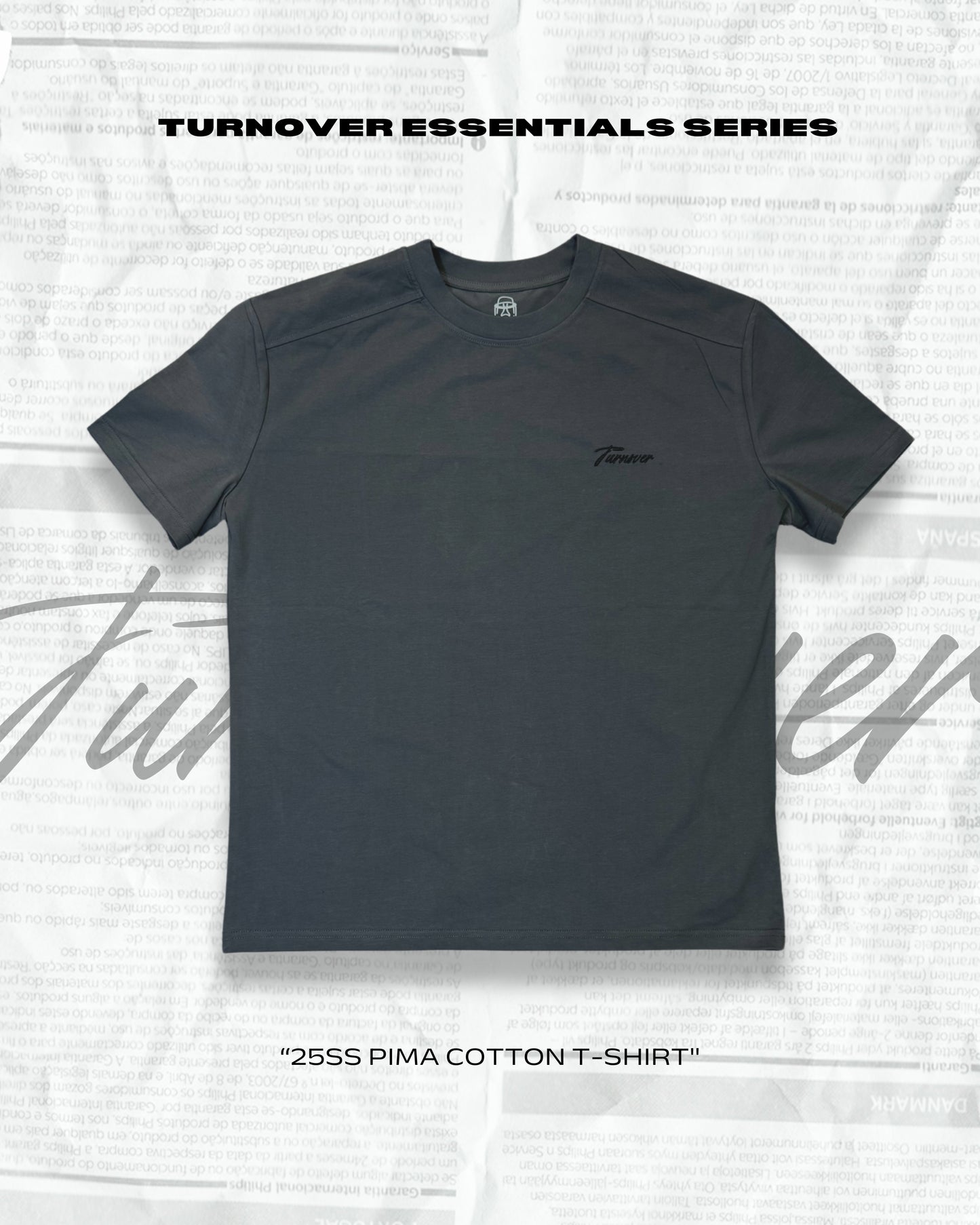 TURNOVER 2025SS PIMA COTTON T-SHIRT“25SST2 匹馬棉T恤”