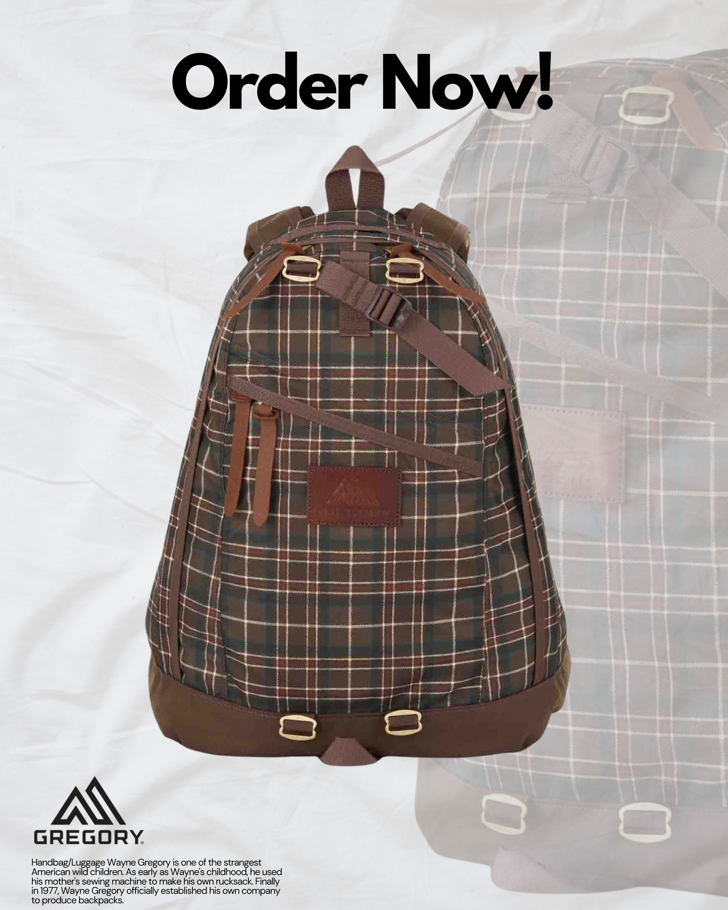 Gregory Day WOODLAND PLAID 26L