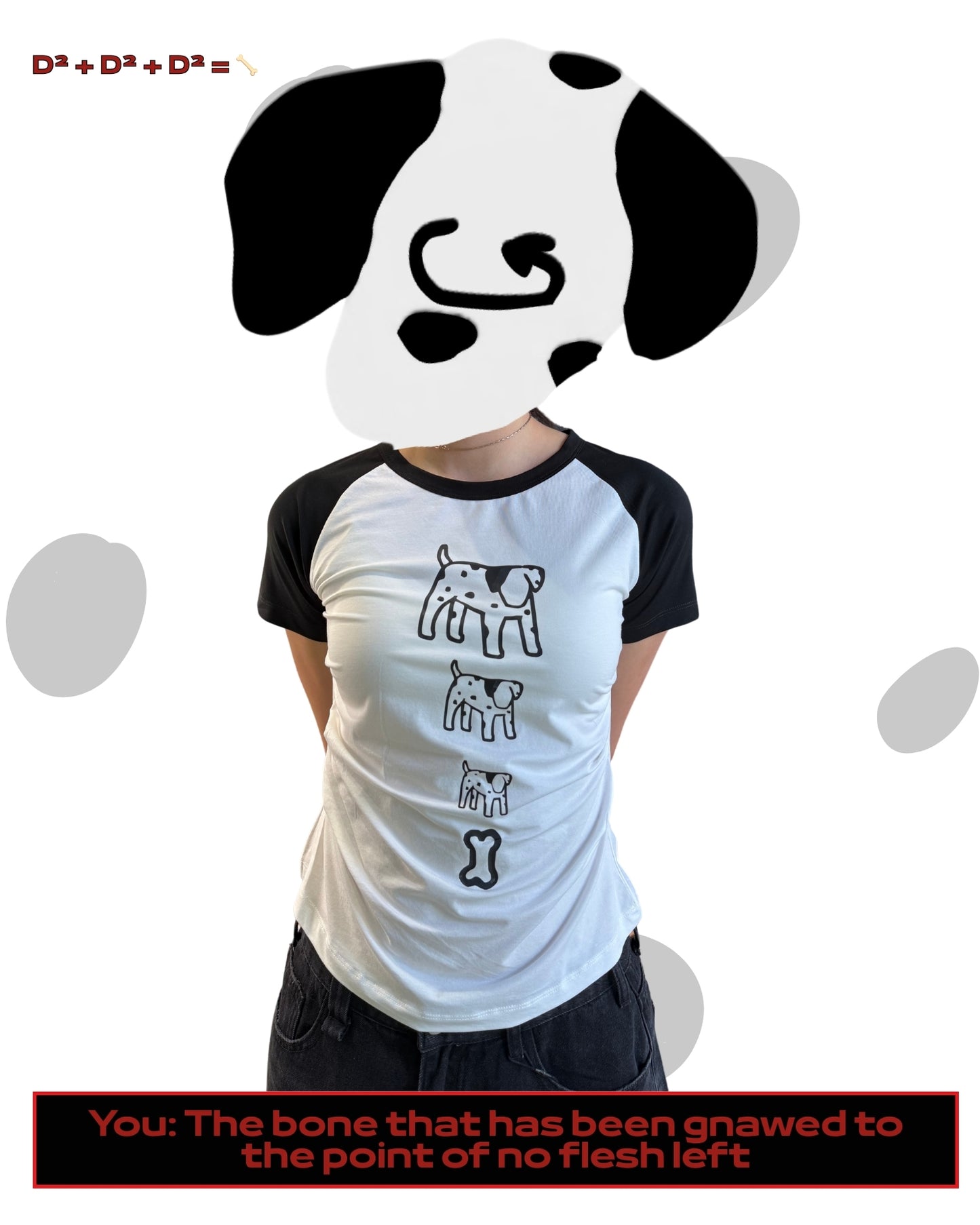TURNOVER 2025SS D² + D² + D² = 🦴 TEE
“25SSWT16 斑點狗TEE”