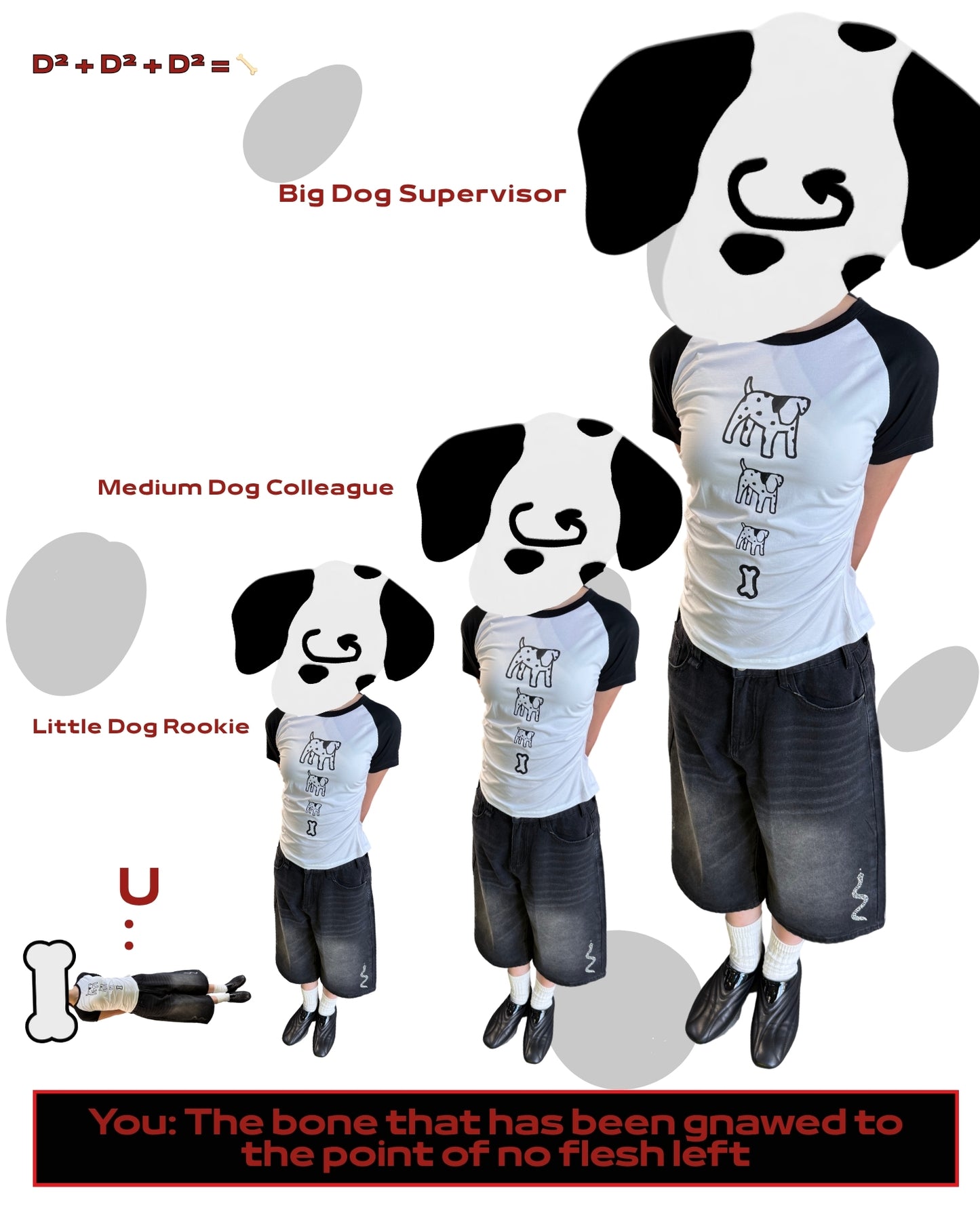 TURNOVER 2025SS D² + D² + D² = 🦴 TEE
“25SSWT16 斑點狗TEE”