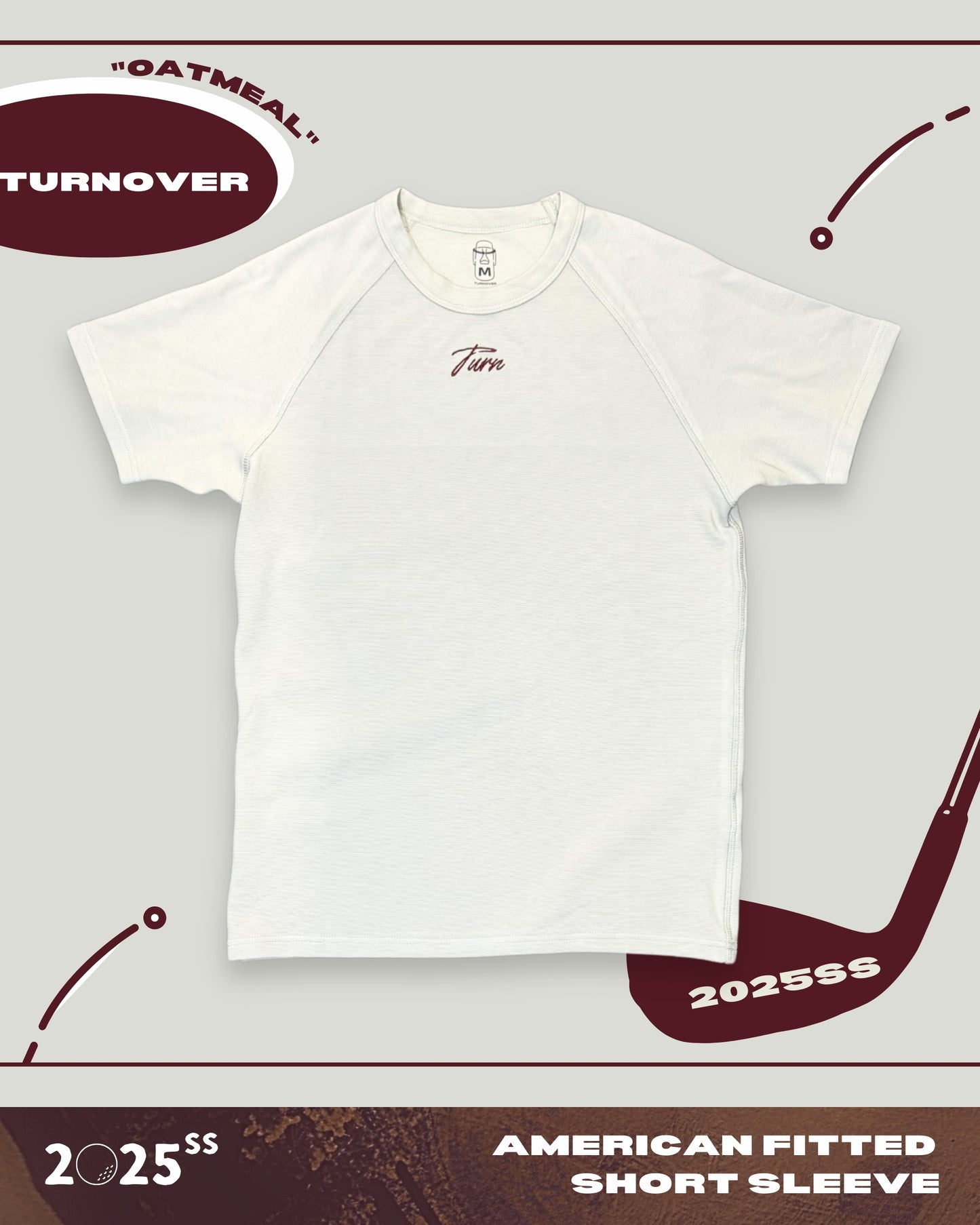 TURNOVER 2025SS AMERICAN FITTED SHORT SLEEVE
“25SST1 美式緊身T恤”