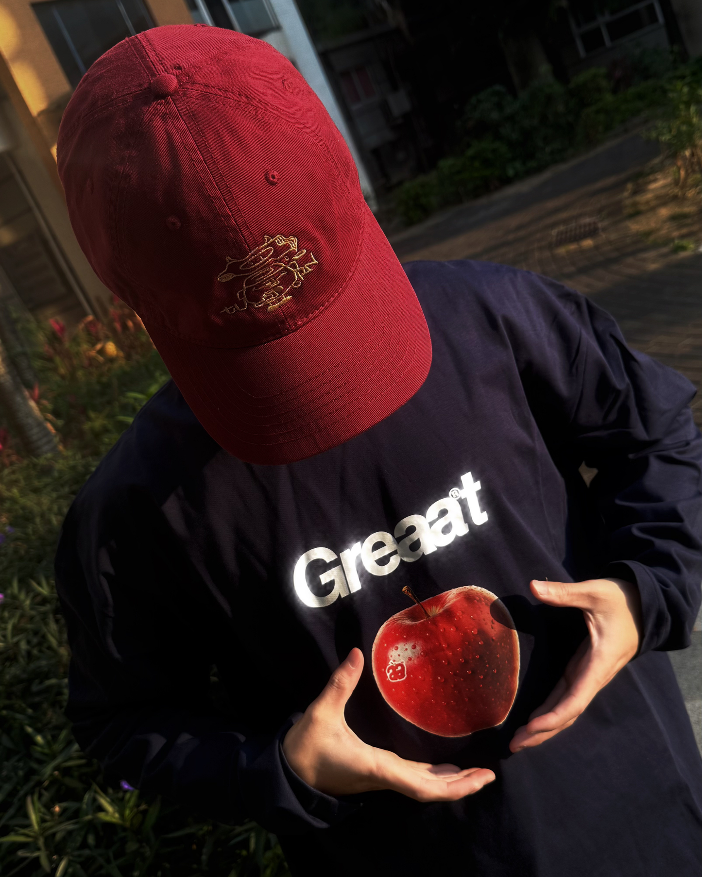 TURNOVER “25AW-CP3 日・樂 鴨舌帽” 酒紅色