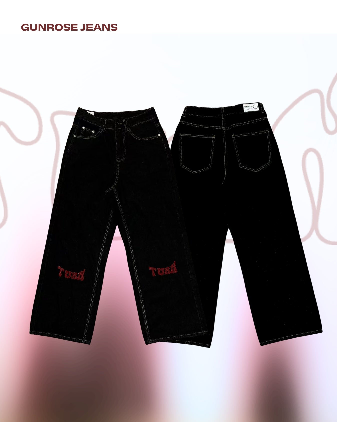 TURNOVER 2025S GUNROSE JEANS
“25SS-LS10 「赤」牛仔褲 ”