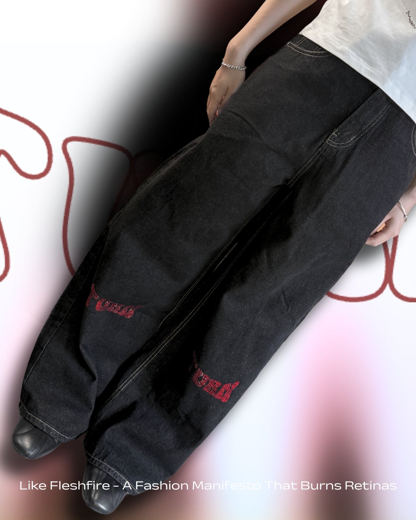 TURNOVER 2025S GUNROSE JEANS
“25SS-LS10 「赤」牛仔褲 ”