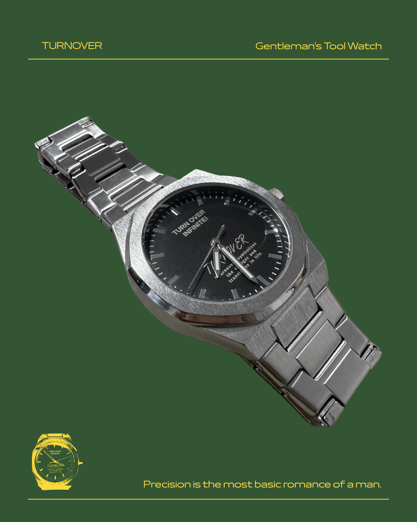 TURNOVER WATCH 2.0 大錶面鋼錶