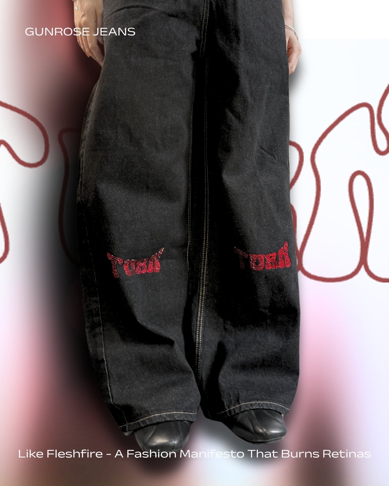 TURNOVER 2025S GUNROSE JEANS
“25SS-LS10 「赤」牛仔褲 ”