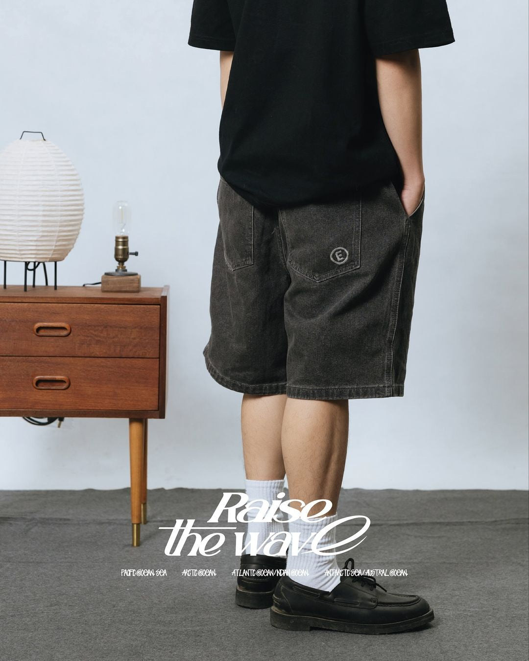 COWAVE 2024 Spring & Summer Wash Denim Bermuda Shorts