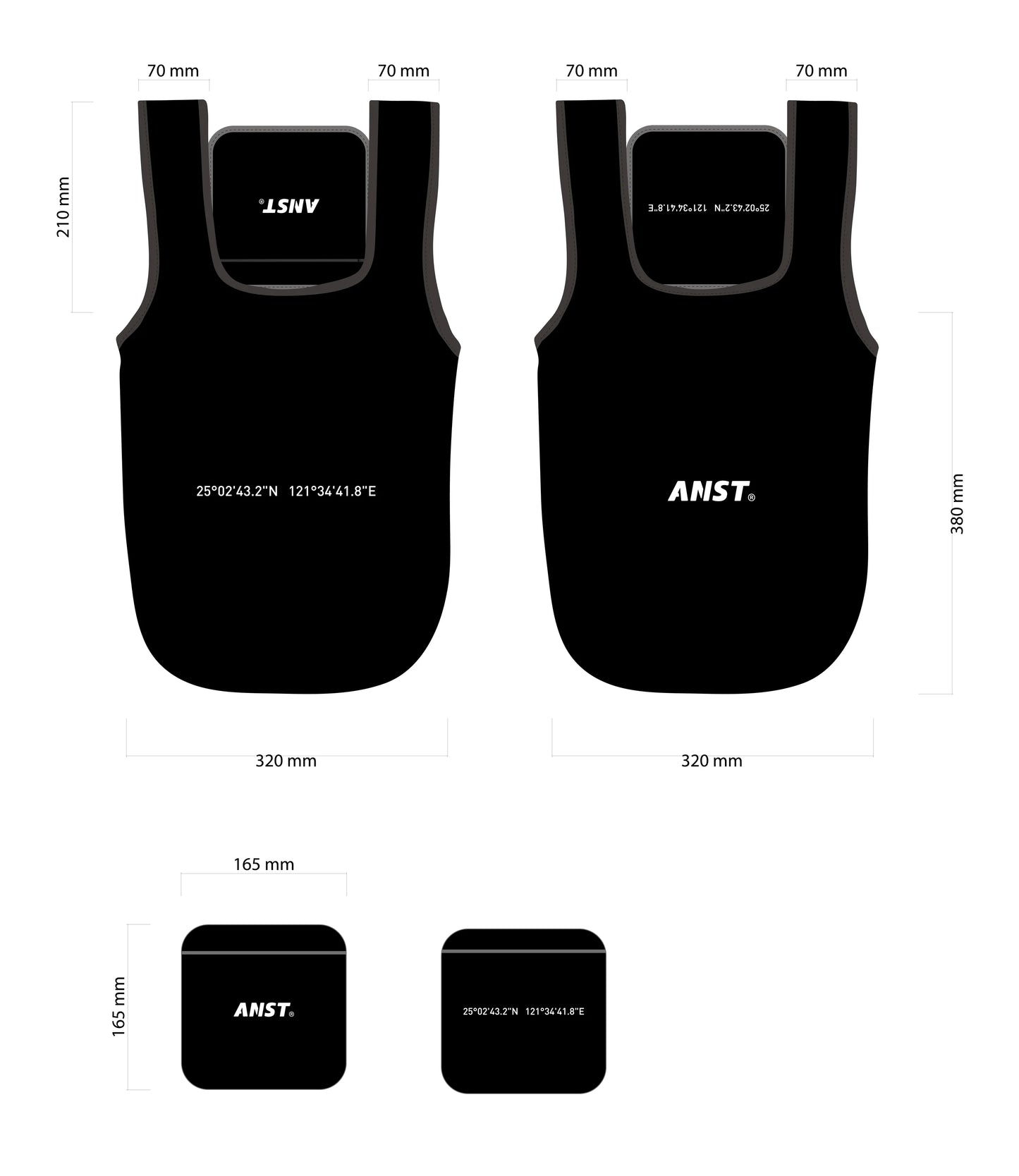 ANST 可折疊環保購物袋