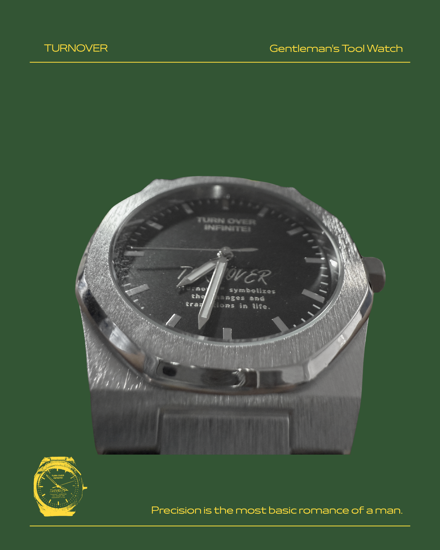 TURNOVER WATCH 2.0 大錶面鋼錶