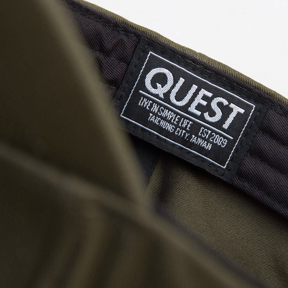 【QUEST】CURSIVE CAP II - 草寫LOGO老帽 II 黑 / 灰 / 軍綠