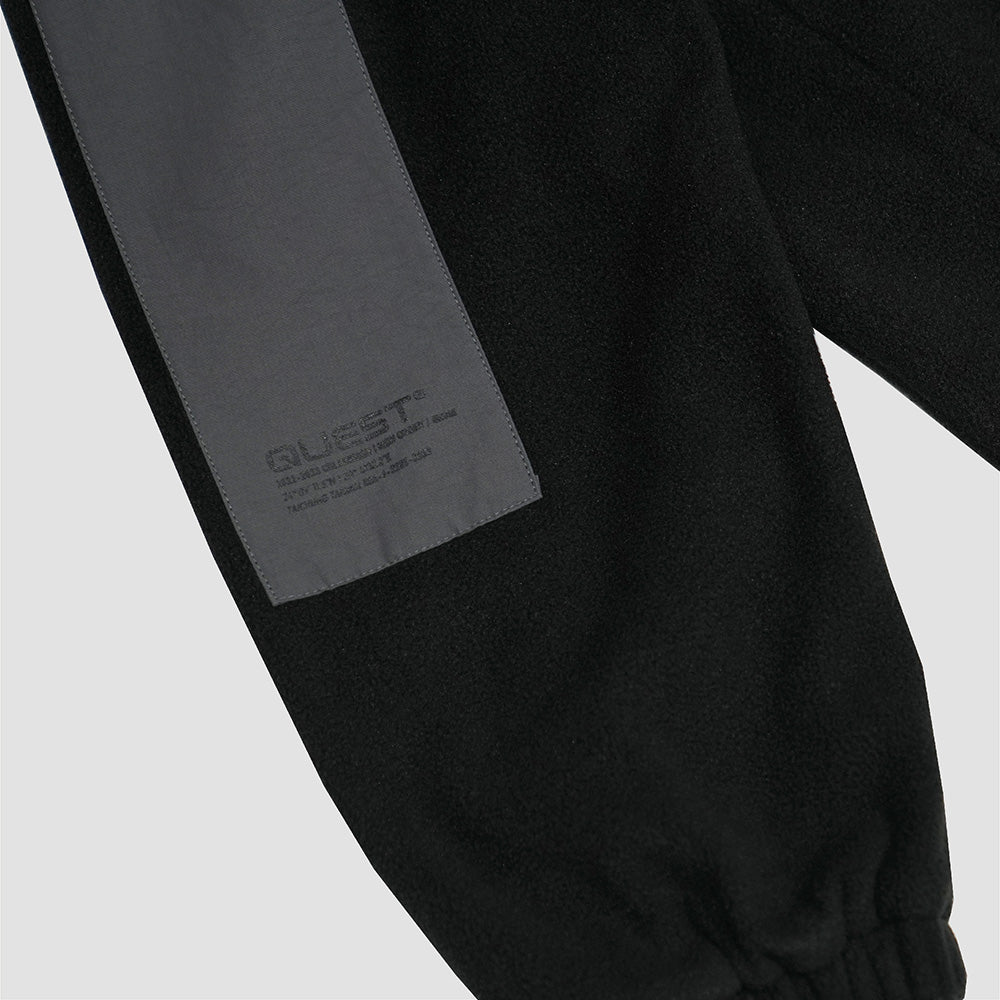 【QUEST】FULL-ZIP FLEECE JACKET-拼接絨毛外套