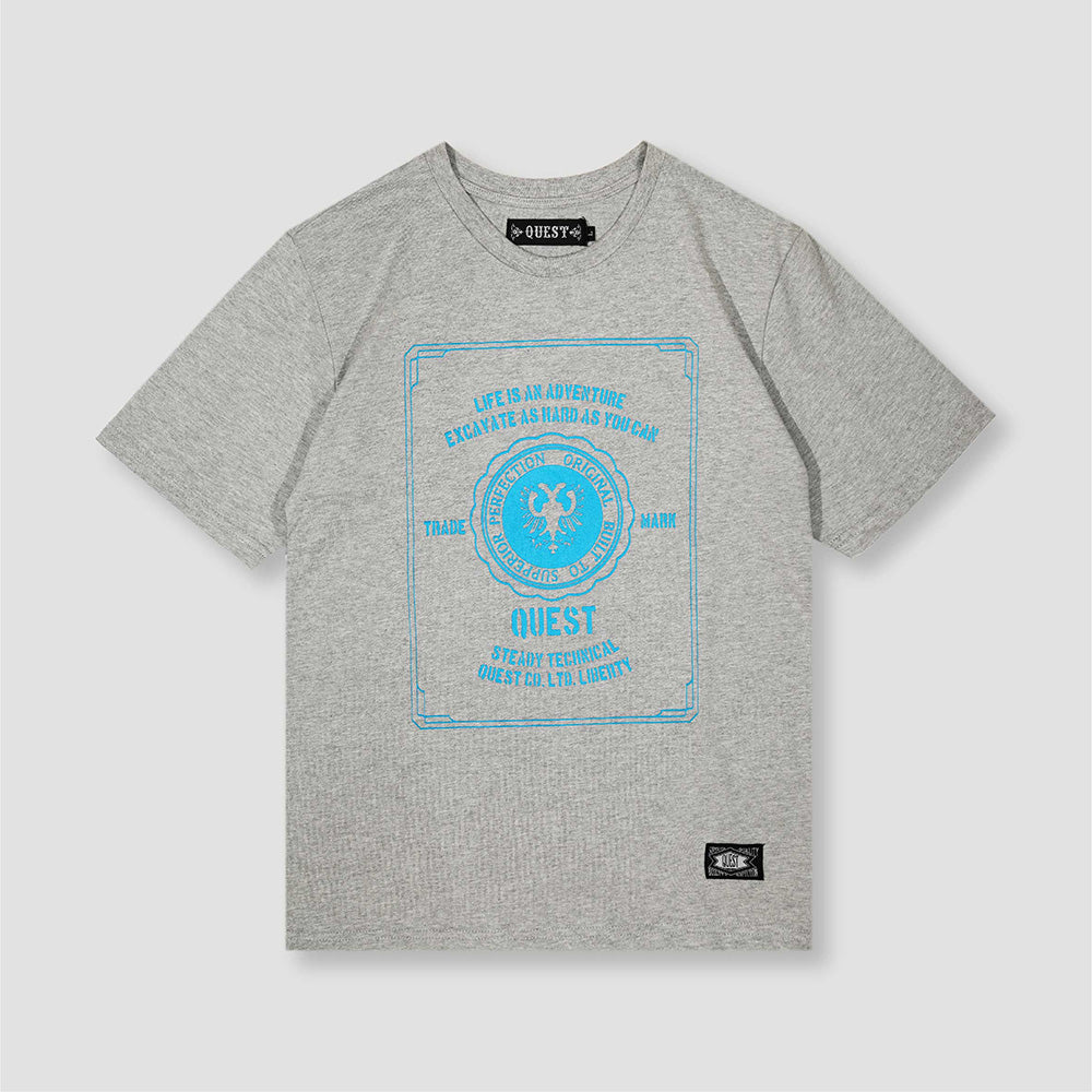 【QUEST】老鷹瓶蓋圖案短tee