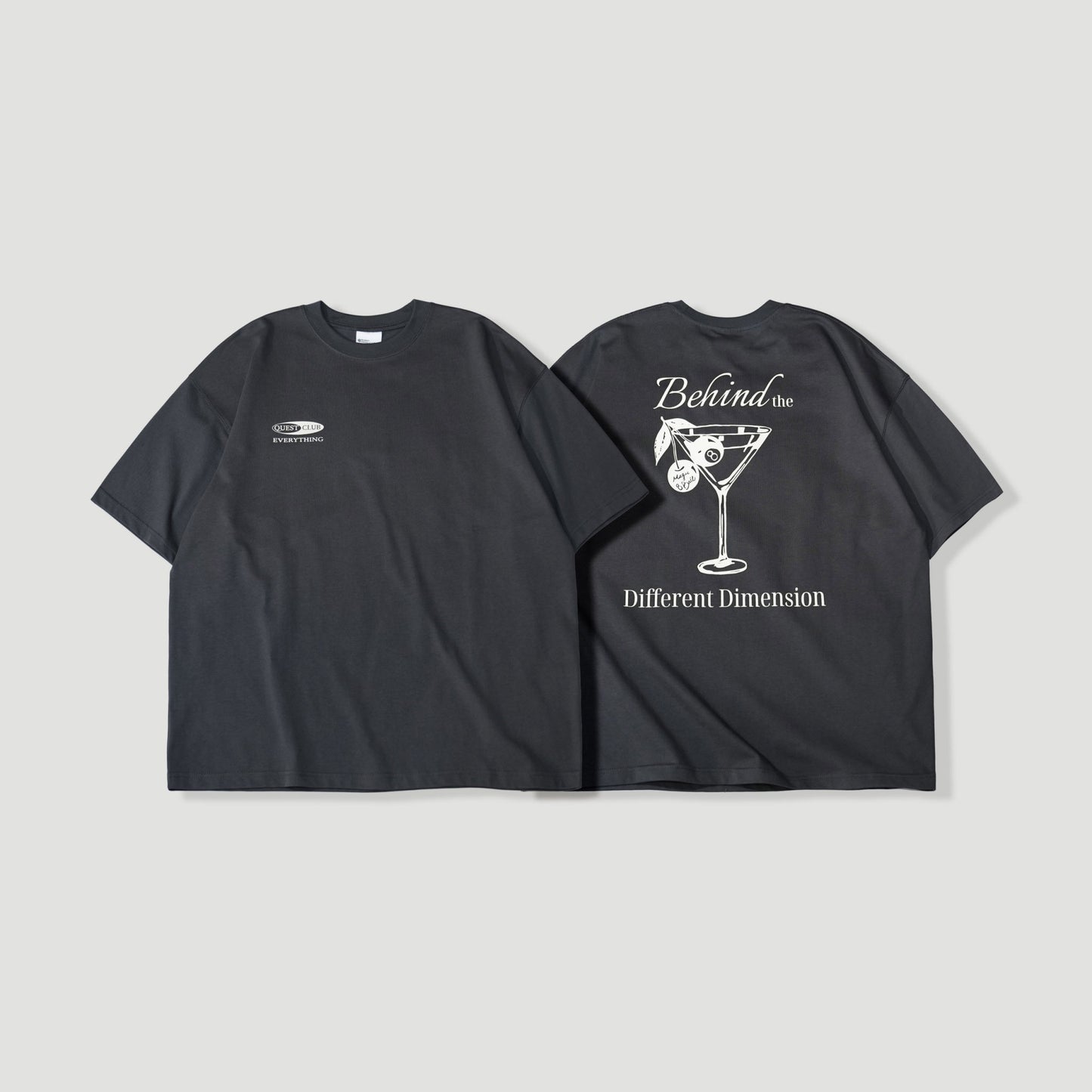 QUEST COCKTAIL GLASS TEE 酒杯 短T