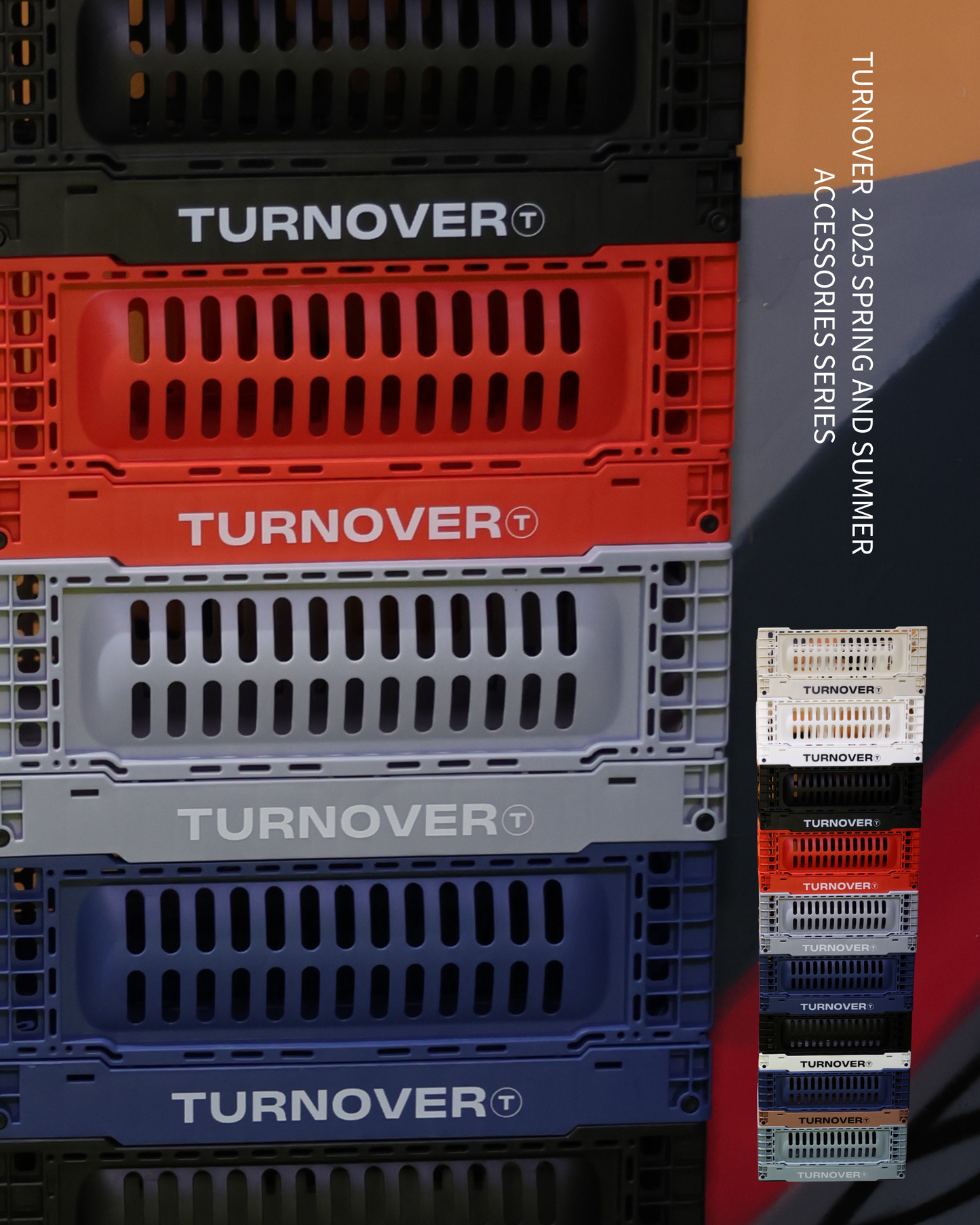 TURNOVER COLLAPSIBLE STORAGE CRATE 可折疊收納籃 A2506